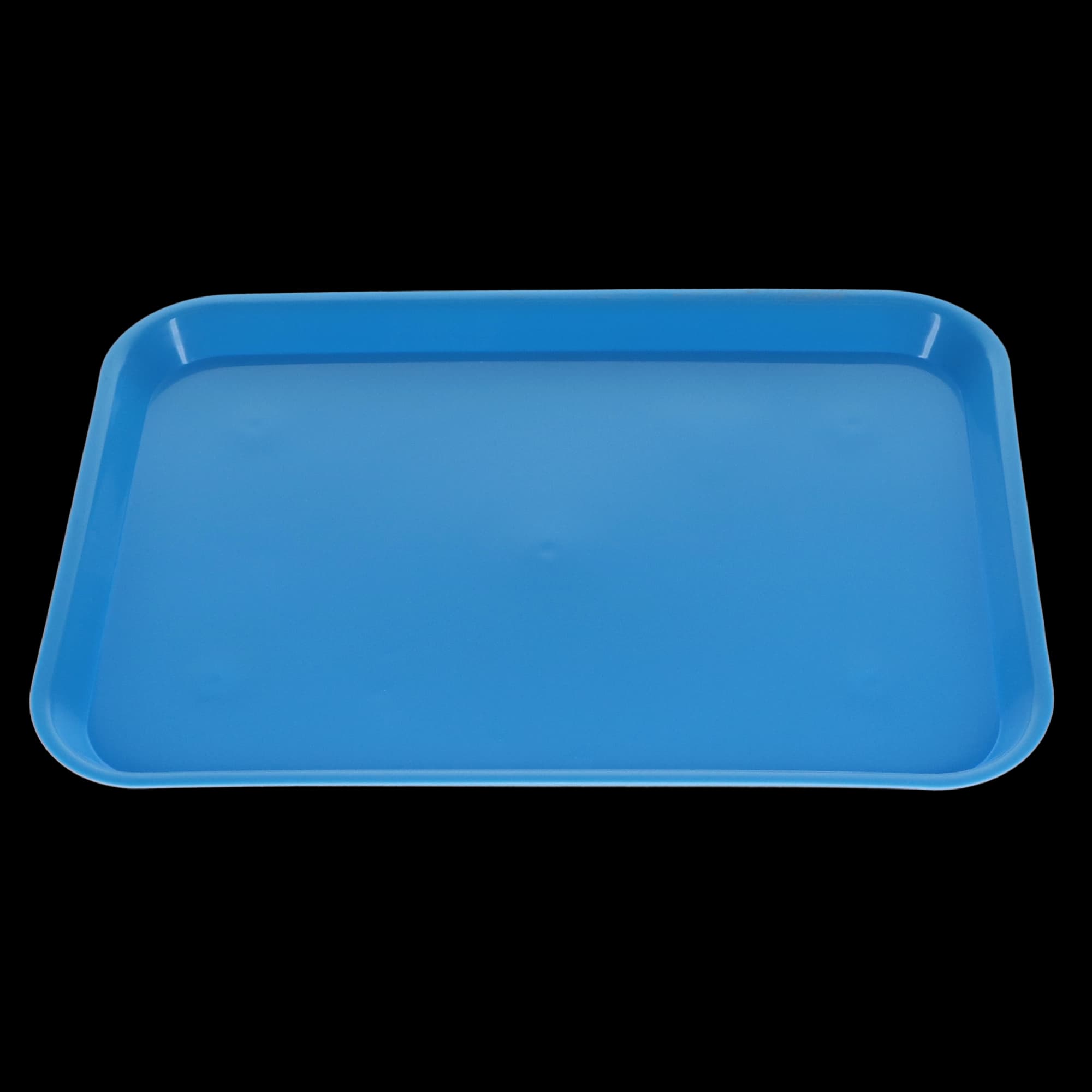 Plasdent Set-Up Flat Tray Size B Neon Blue, 13 3/8" x 9 5/8" x 7/8", 300BF2N - Plasdent - Flat Tray Size B Neon Blue - Image 1