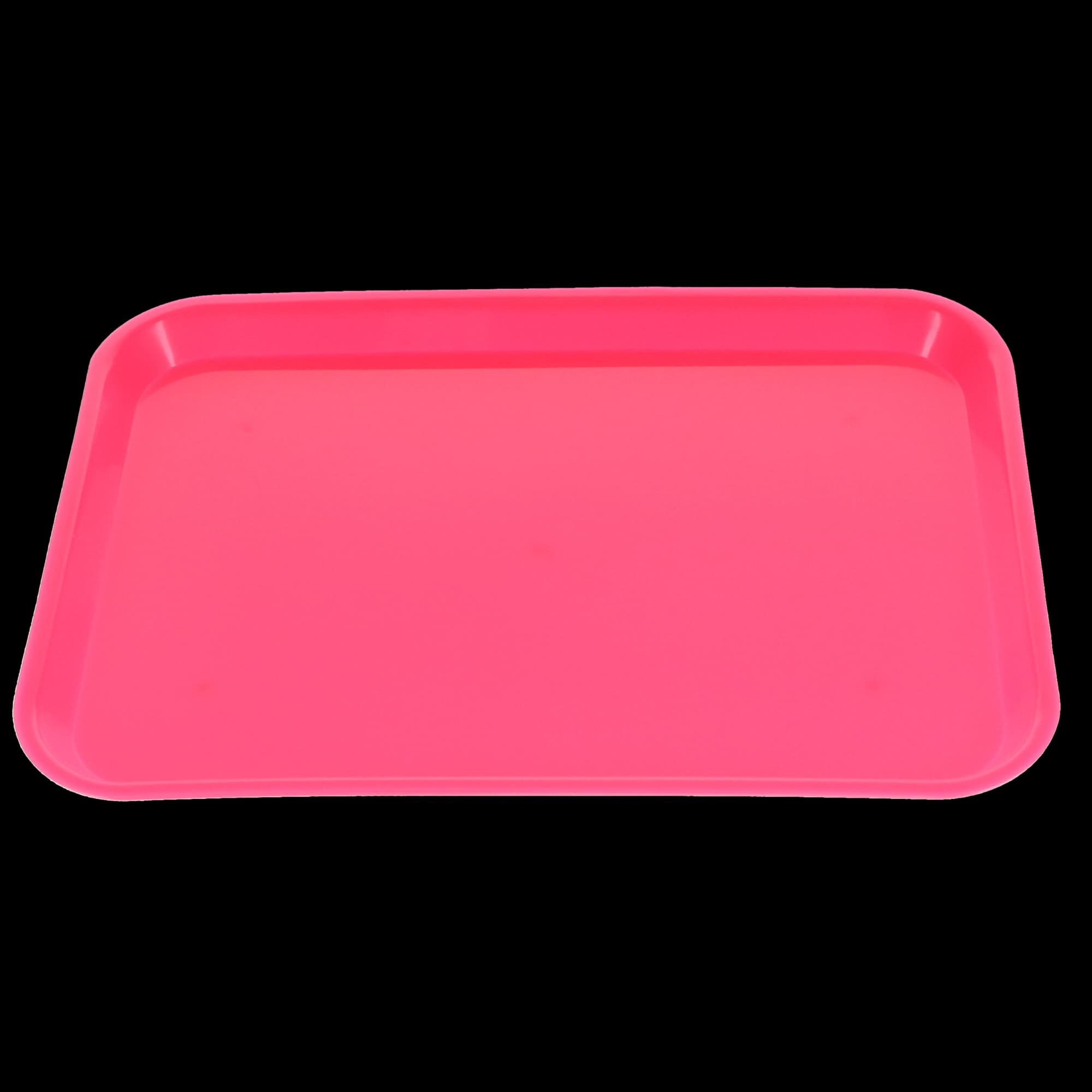 Plasdent Set-Up Tray Flat Size B Neon Pink, 300BF6N - Plasdent - Flat Tray Size B Neon Pink - Image 1