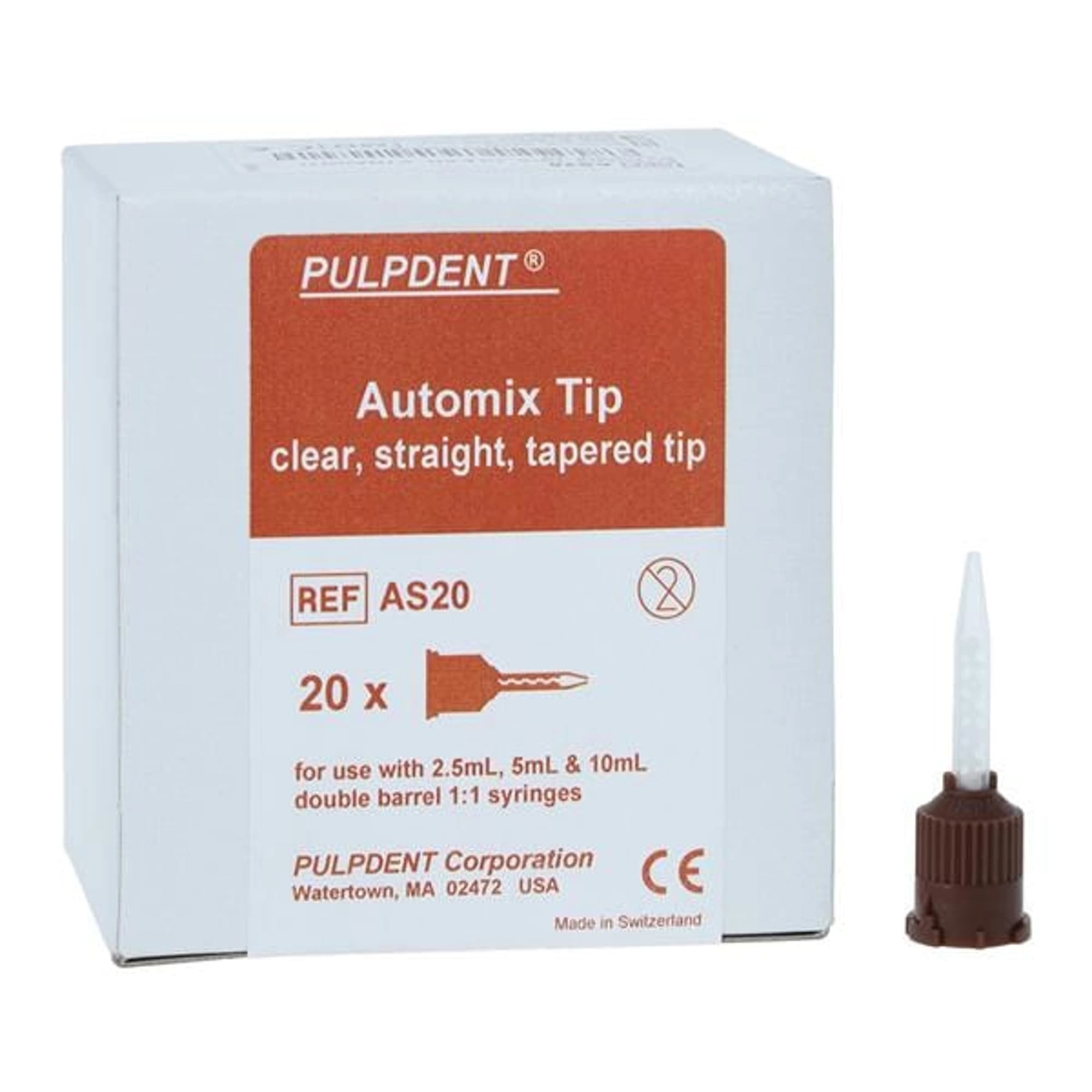 Pulpdent ACTIVA BioACTIVE Automix Tips, Clear, Straight, Tapered, 20/Pk, AS20 thumbnail 6