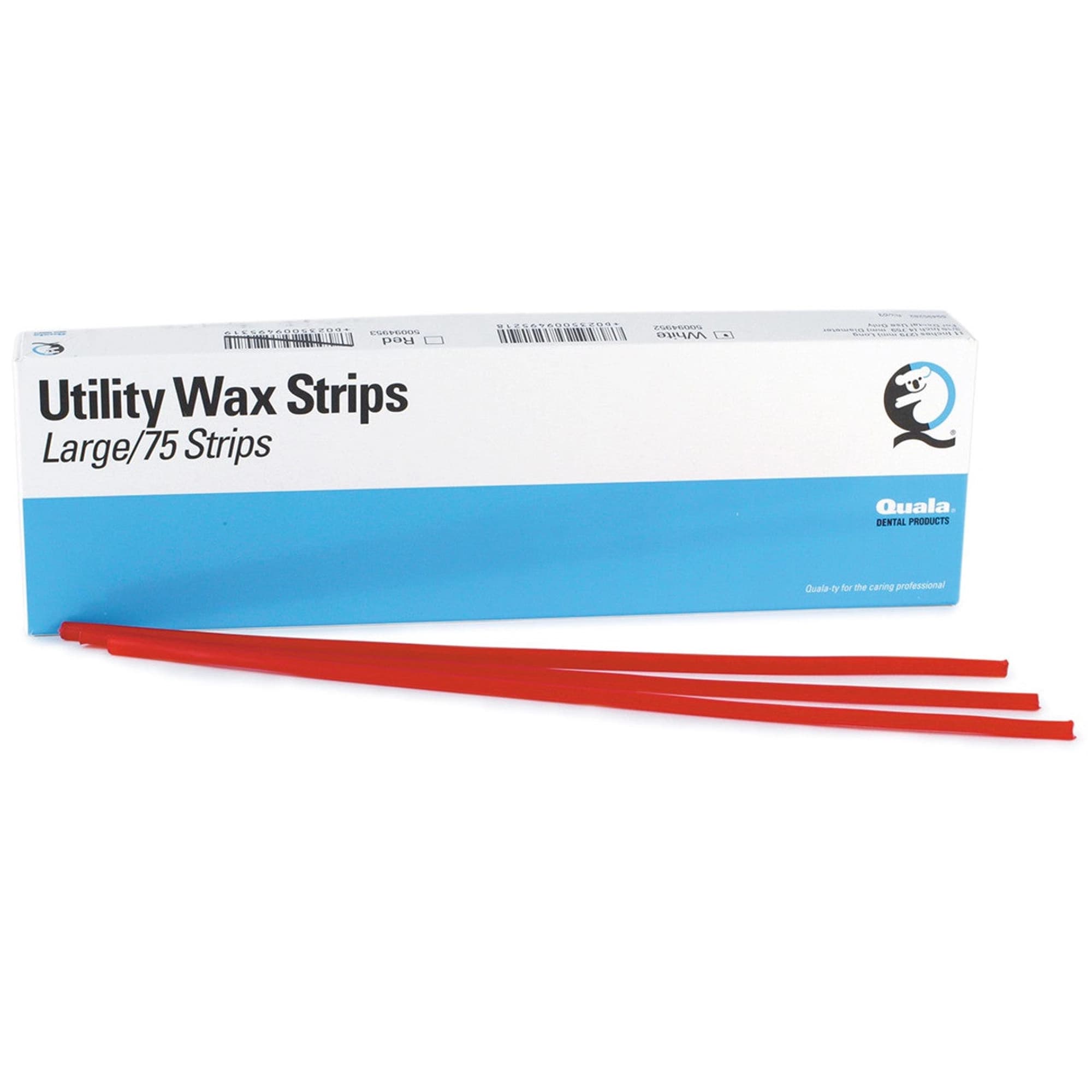 Quala Utility Wax Strips, Small, Red, 114 Strips/Box, 50094951 - Quala - Utility Wax Small Red 114Pk - Image 1