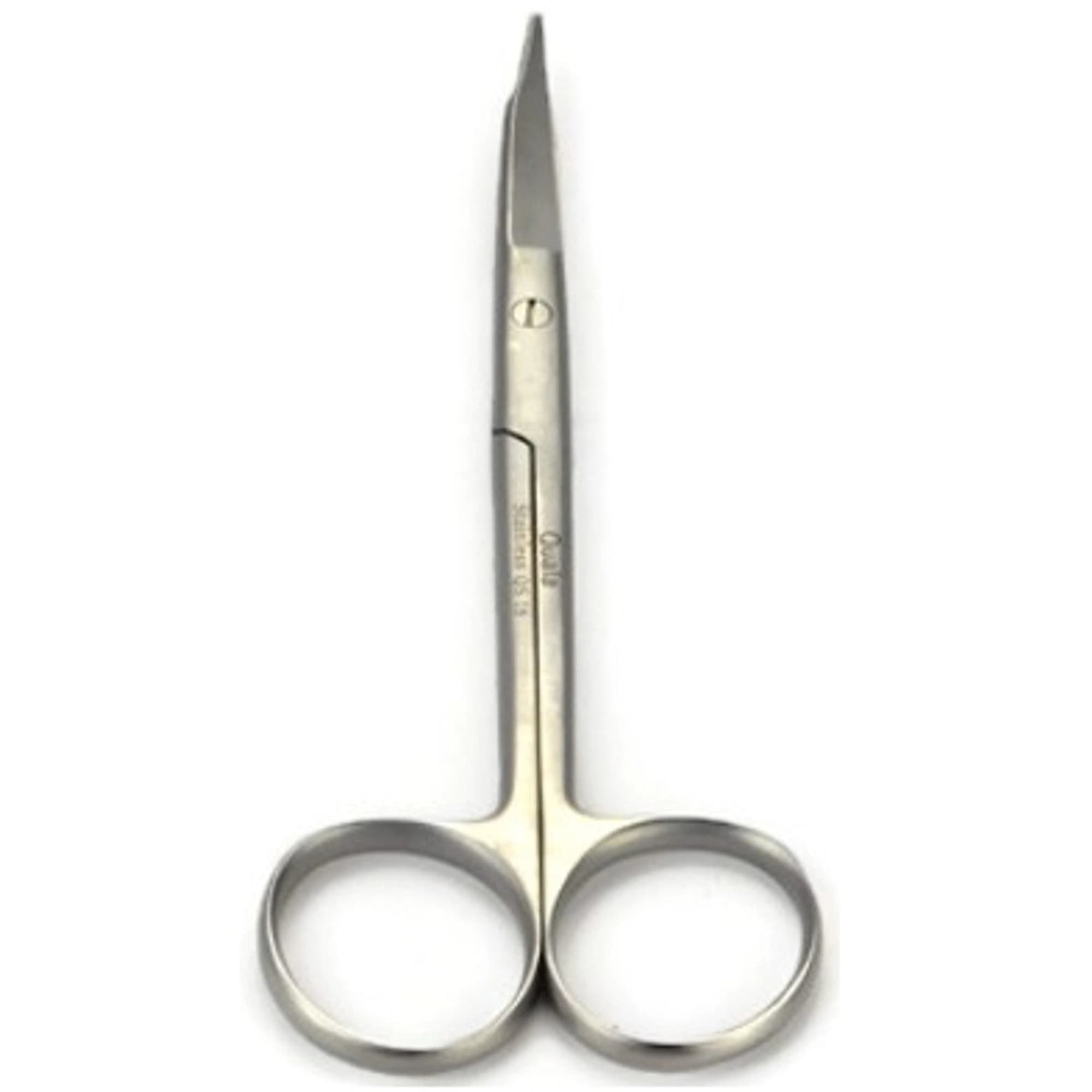 Quala Goldman-Fox Curved Surgical Scissors, 5" (13cm), 1 Serrated Blade, Tapered, QS16 - Quala - Scissors Goldman Fox Curved 5' Serrated - Image 1