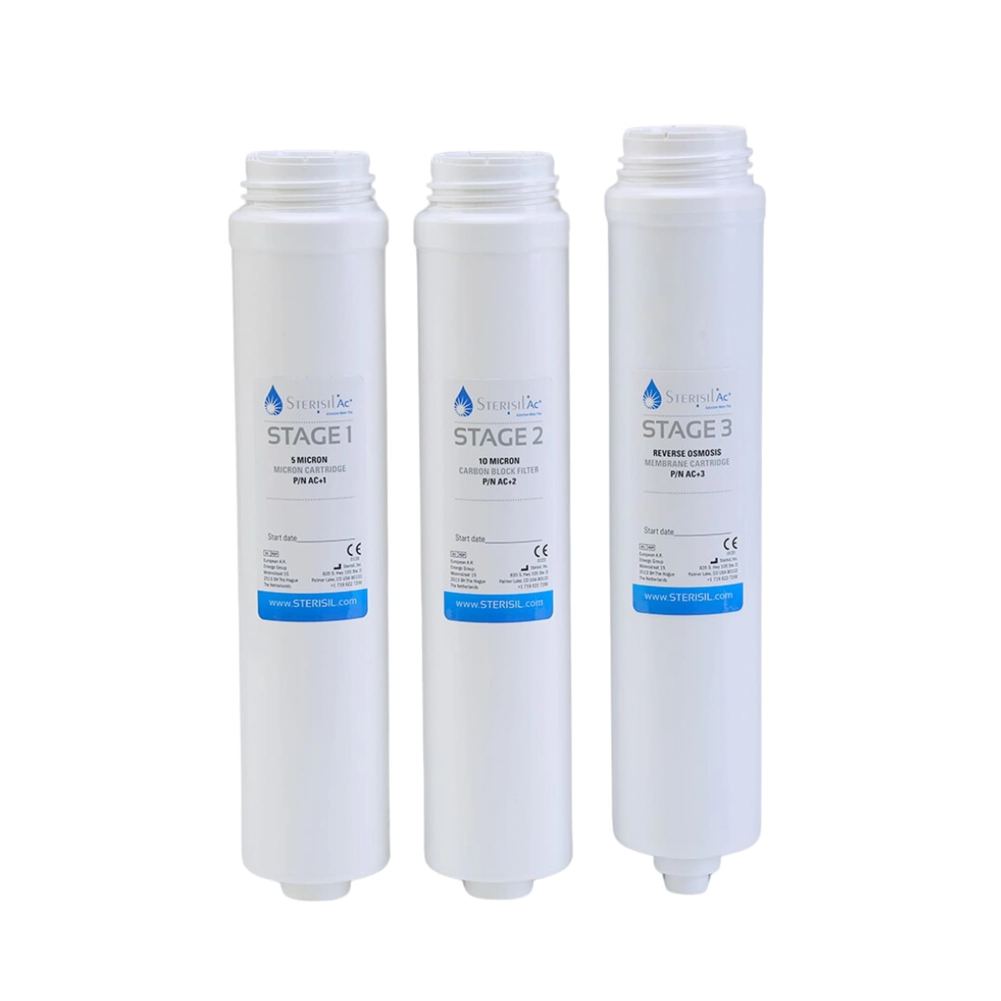 Sterisil AC-CKXL XL Cartridge Replacement Kit for AC System, Includes 3 Cartridges - Xl Cartridge Replacement Kit For Ac System, Include 3 Cartridges - Image 1
