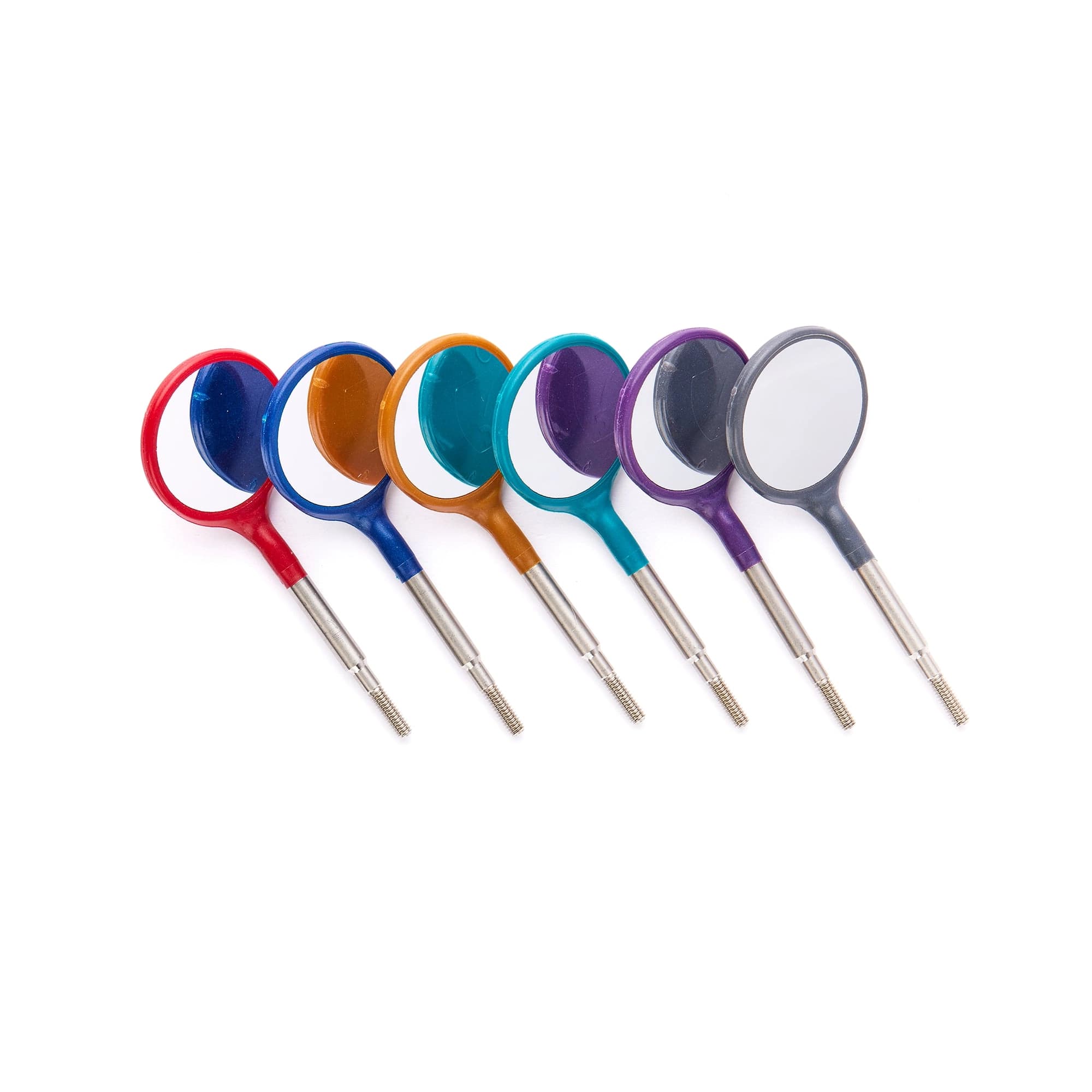 Zirc Crystal HD #4 Mouth Mirror Screw-On Heads, Cone Socket, Jewel Assorted, Plastic, 12/Pk (50Z371-JWL) thumbnail 2