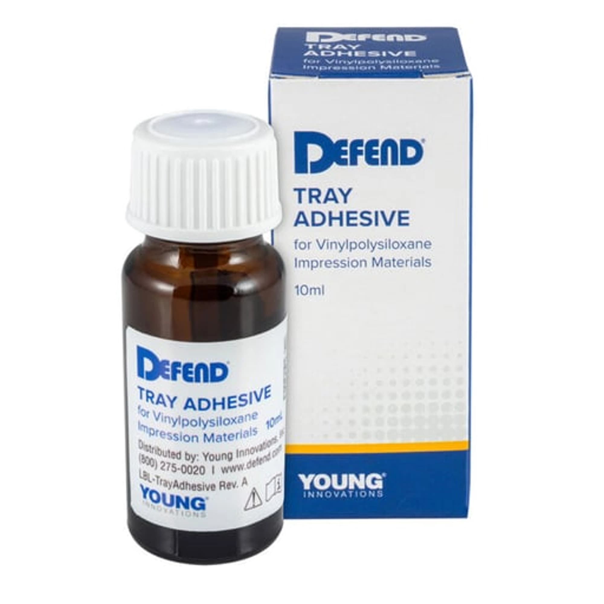 Defend VPS Tray Adhesive, 10 mL Bottle with Brush Applicator, VP-8400 - Vps Tray Adhesive, 10Ml Bottle, Box, Ea - Image 1