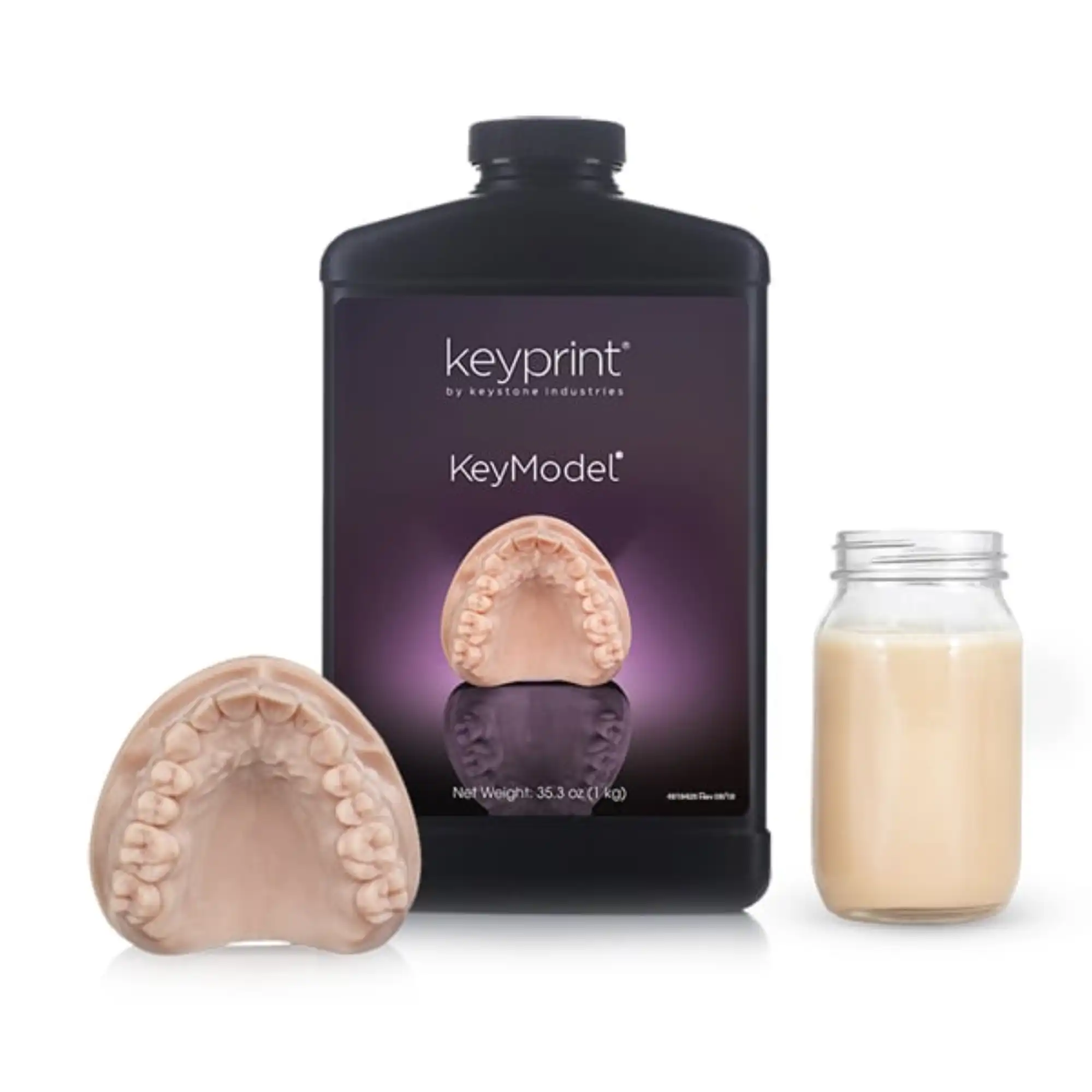 KeyPrint KeyModel 3D Printing Resin, Beige, 1 kg Bottle, 4220006 thumbnail 4