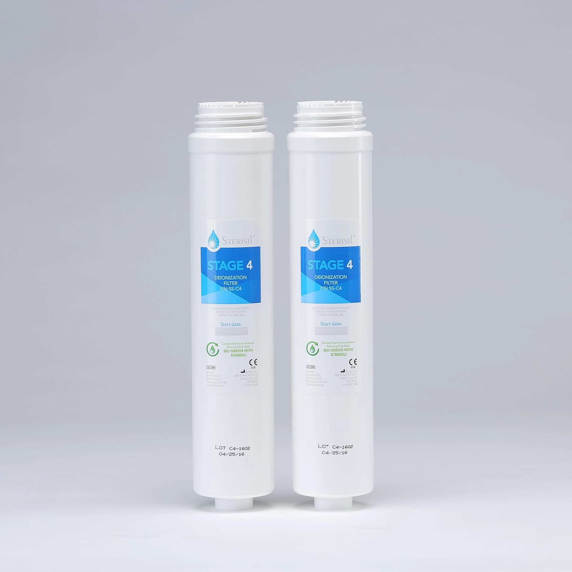 Sterisil G5 Stage 4 Extended Life Deionization Cartridges, Pack of 2, G5-DIXL - Stage 4 Extended Life Deionization Cartridges, G5-DIXL - Image 1