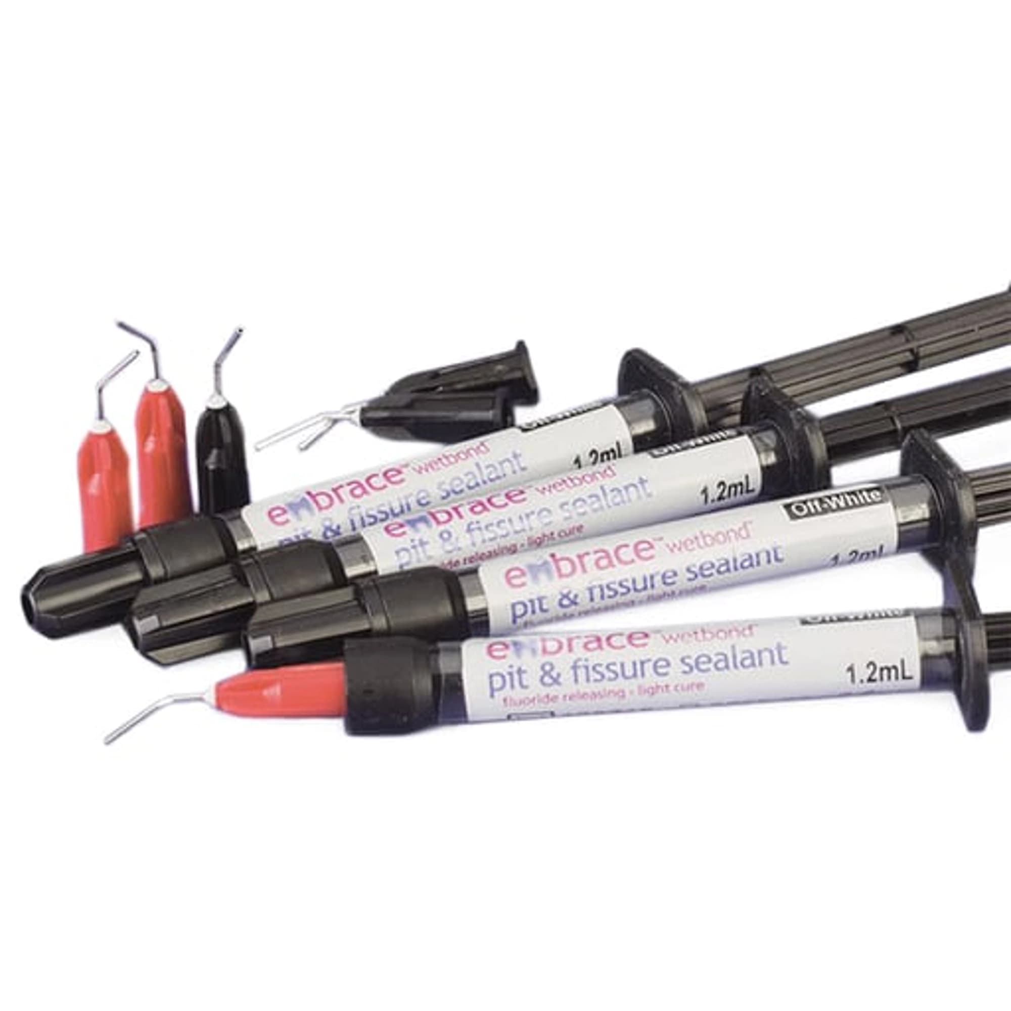 Pulpdent Embrace WetBond Low Fill Pit & Fissure Sealant Kit, Off-White, 1.2 mL Syringes, 4/Pk, EMSWLFSK thumbnail 2