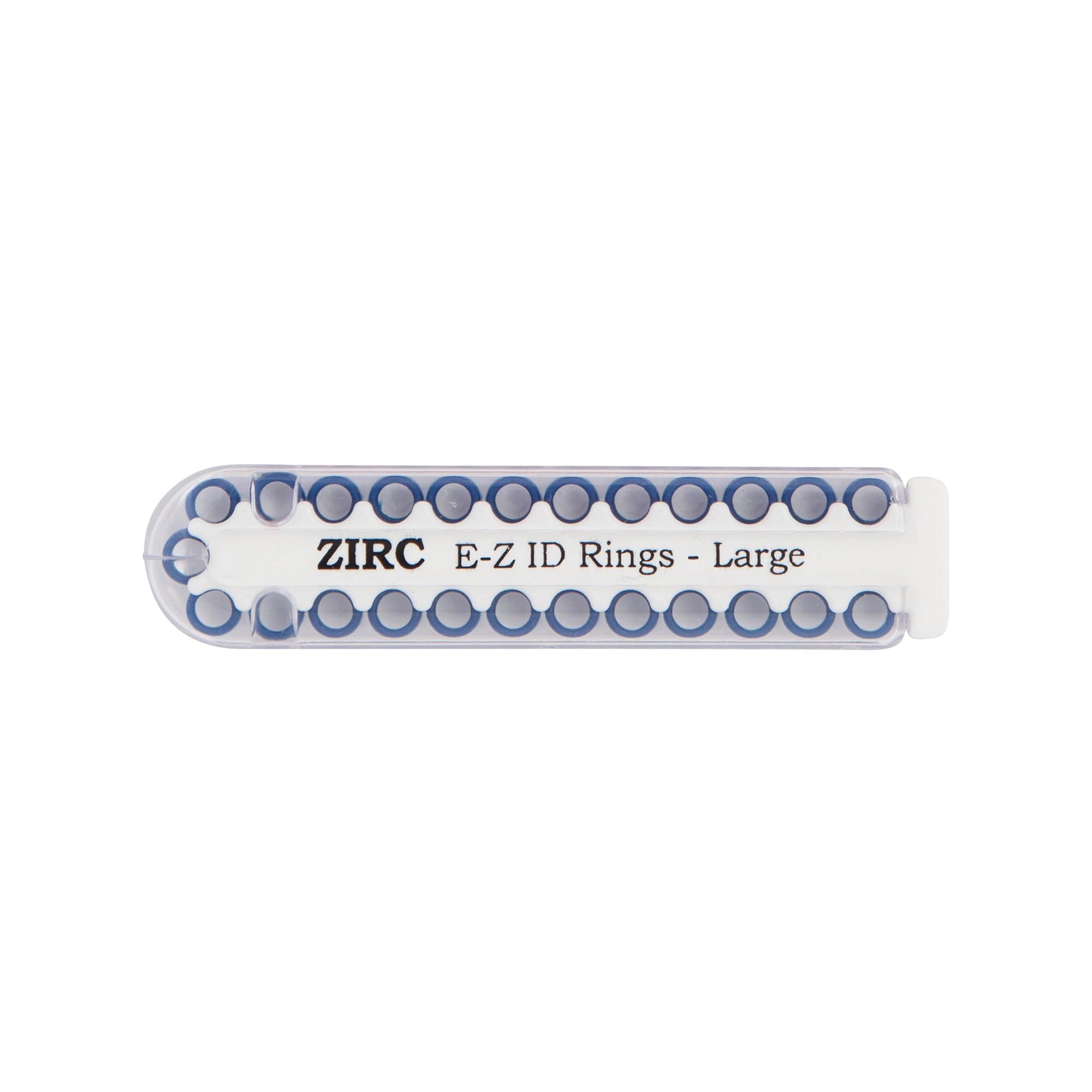 Zirc E-Z ID Instrument Rings, Large, 1/4", Midnight Blue, 25/Pk, 70Z200T thumbnail 2