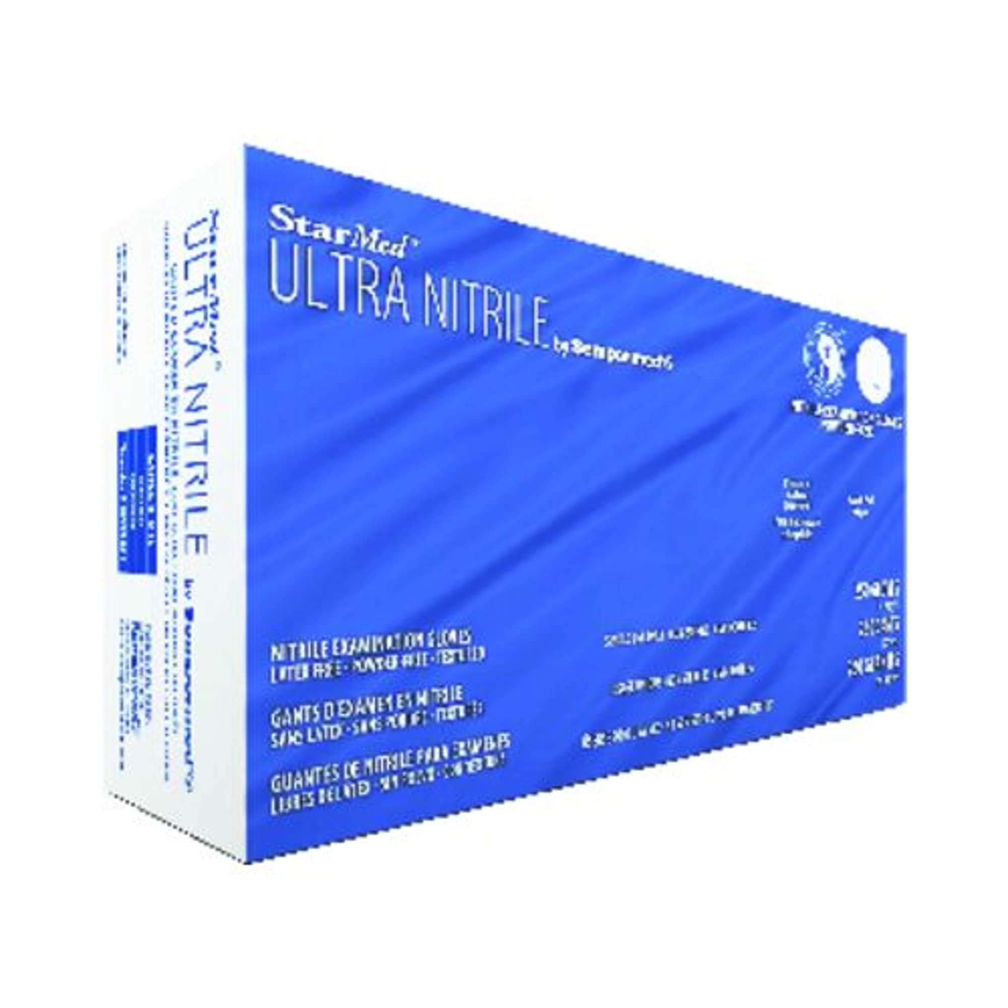 StarMed Ultra Nitrile Exam Gloves, Powder-Free, Textured Fingertips, X-Large, 225/Box, SMTN255 - Starmed Ultra Nitrile Exam Gloves X-Large 225/box Powder-Free Textured Fingertips. Comfortable Smtn255 - Image 1