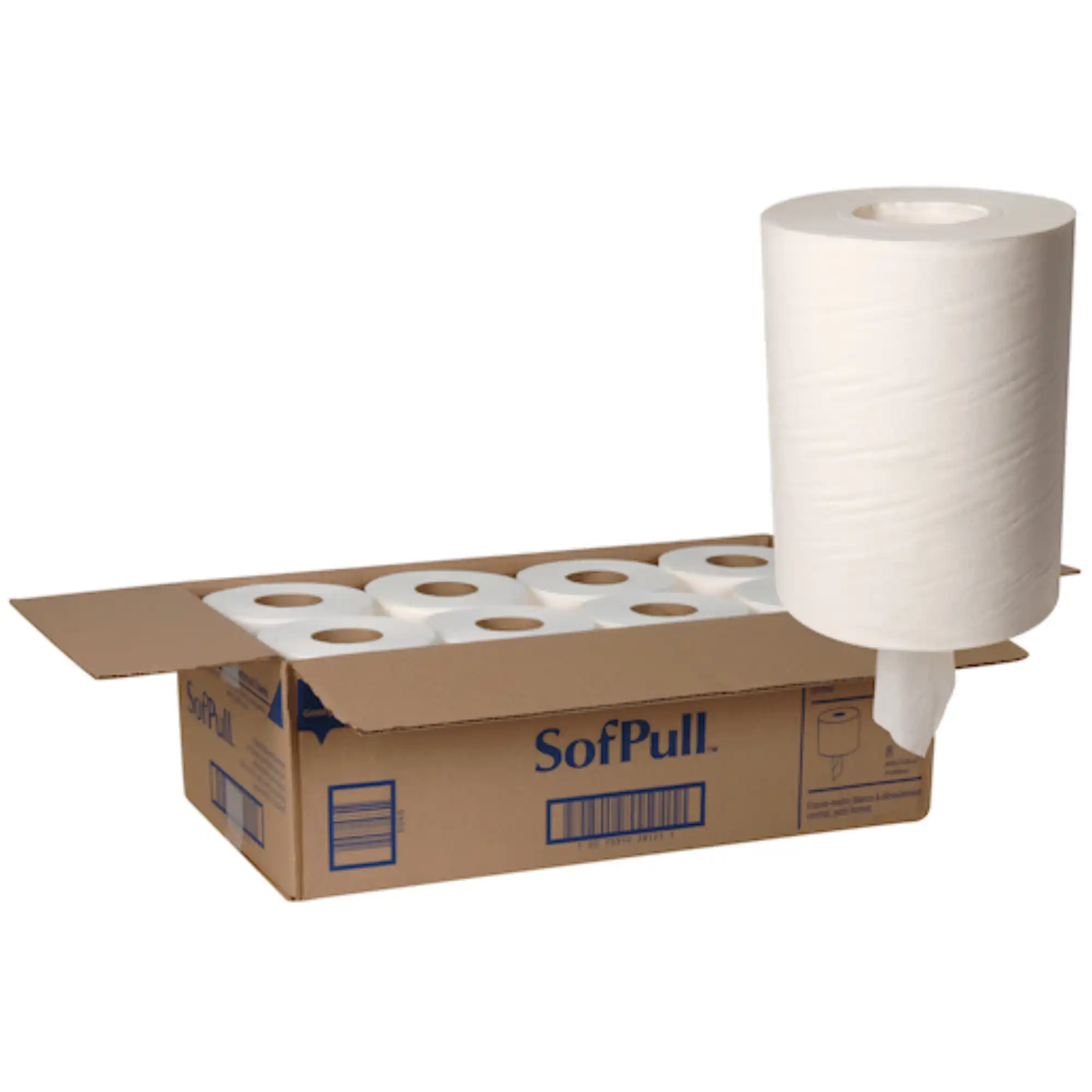 Georgia-Pacific SofPull Junior Capacity Centerpull Paper Towels, 1-Ply, White, 7.8" x 12" Sheets, 375 Sheets/Roll, 8 Rolls/Case thumbnail 3