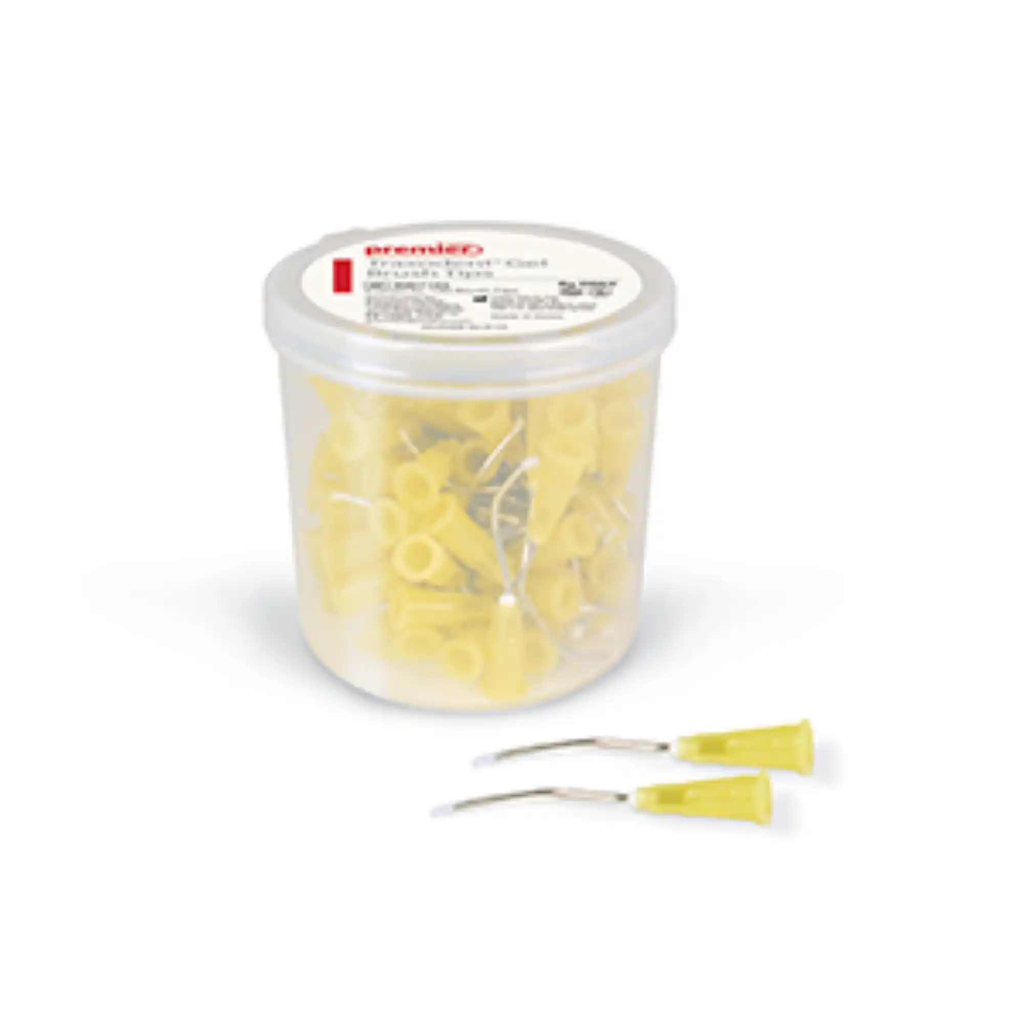 Traxodent Gel Brush Tips, Pre-Bent 19 Gauge, Luer-Lock, 100/Pk, 9007105 thumbnail 2