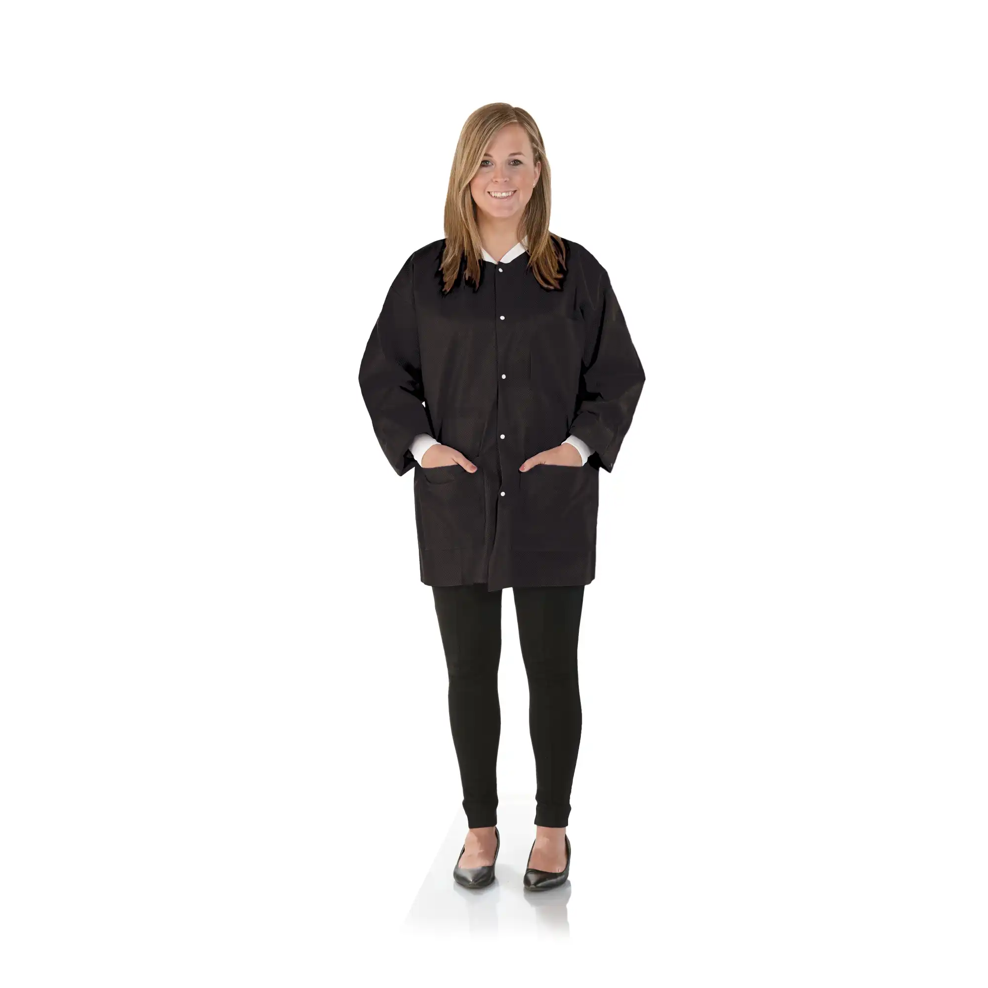 Medicom SafeWear Hipster Jacket, Small, Black, 12/Pk, 8118-A - SafeWear Hipster Jacket, Small, 12/Pk, 8118-A - Image 1