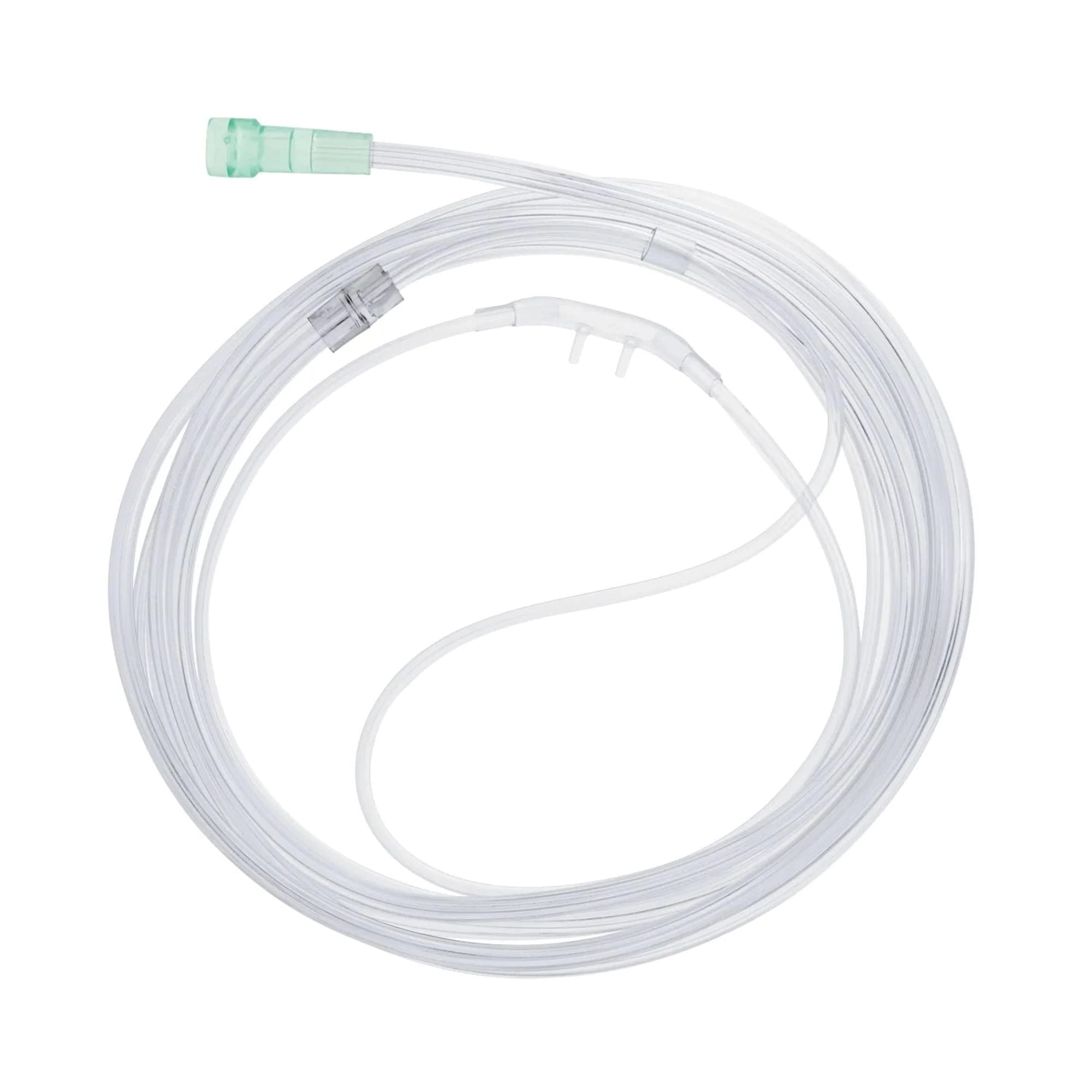 Accutron Pediatric Nasal Oxygen Cannula, Curved Tip, Latex-Free, Clear, 7 ft Tubing, 10/Pk, 33029-10 - Pediatric Oxygen Cannula, Clear, 7 ft Tubing, 10/Pk, 33029-10 - Image 1