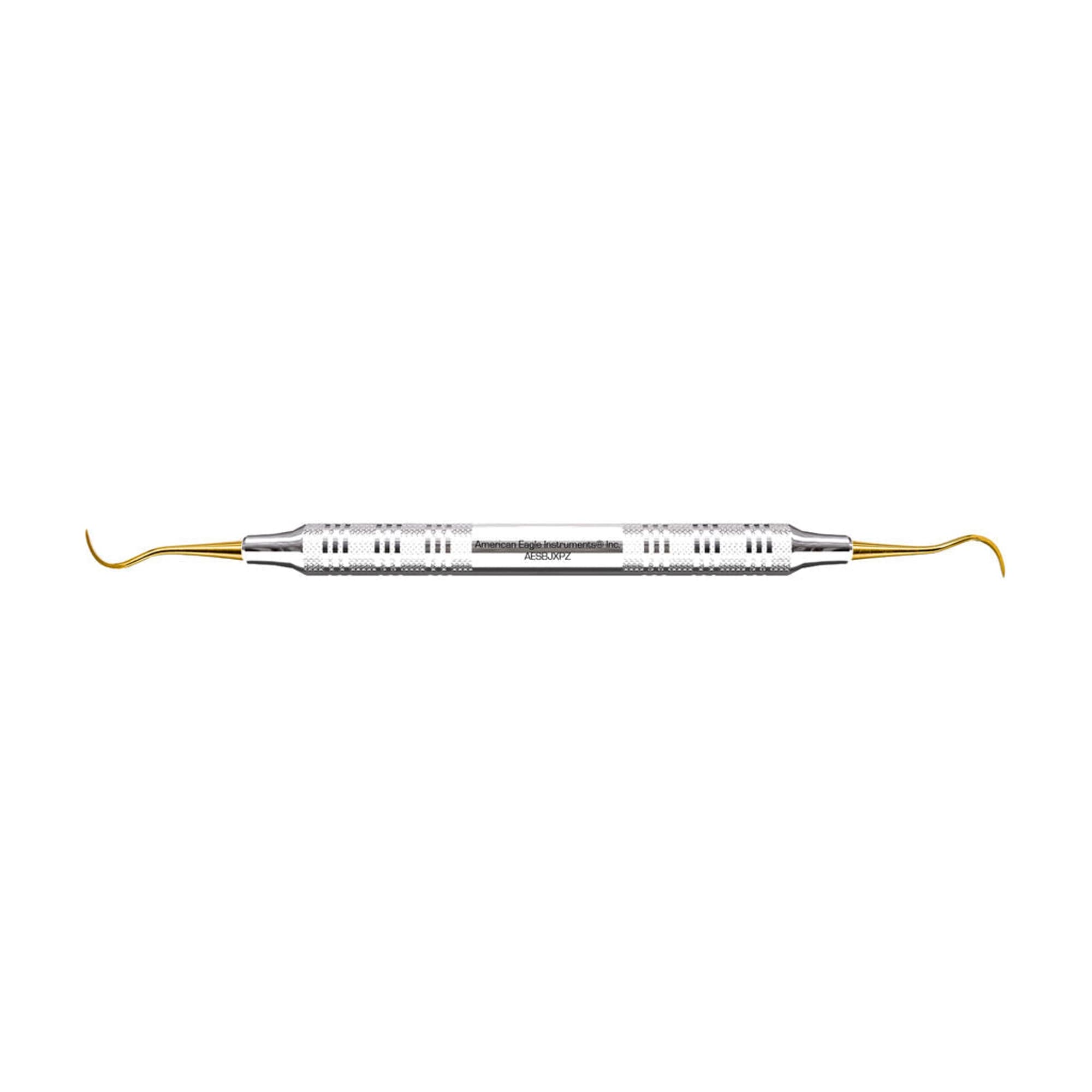 American Eagle Blackjack XP Double-Ended Sickle Scaler, Stainless Steel EagleLite Handle, 3/8", AESBJXPZ thumbnail 2