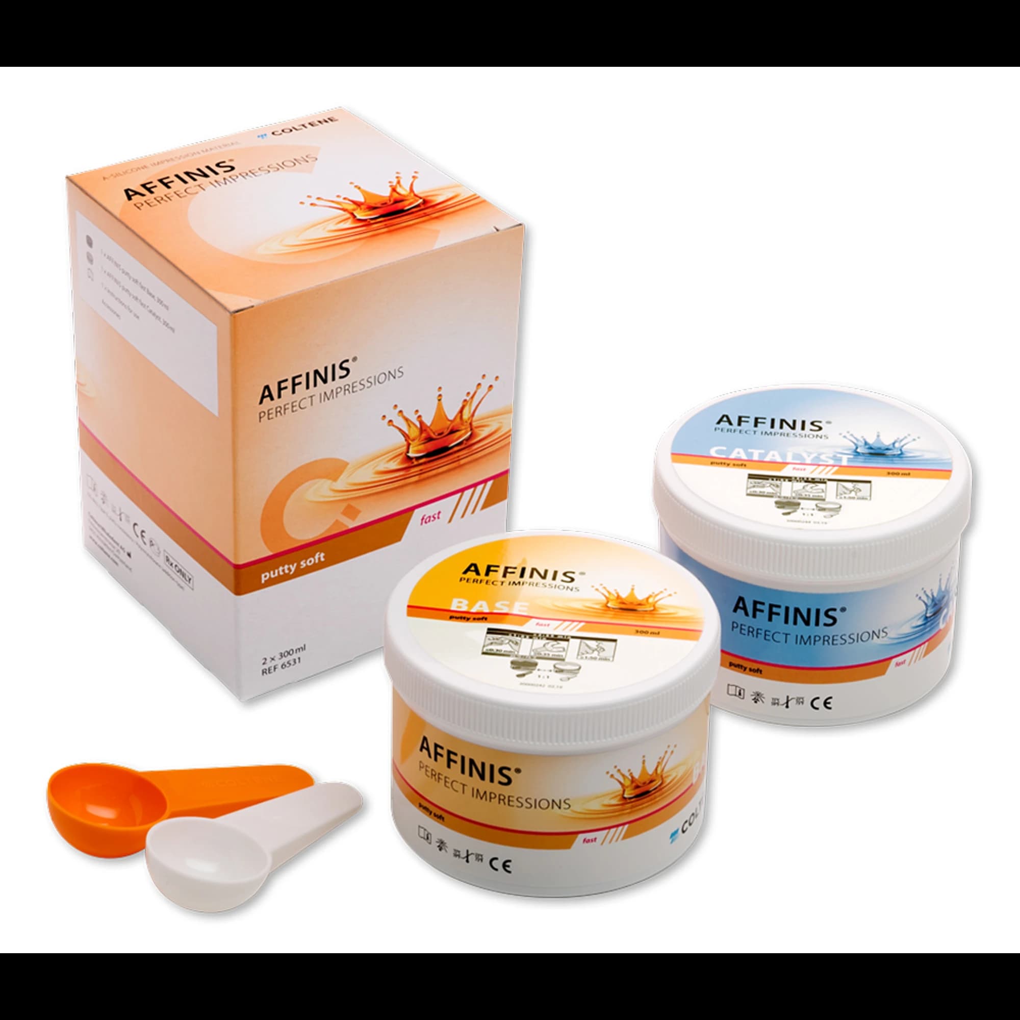Affinis Fast Putty Soft VPS Impression Material, Beige, 600 mL Kit (300 mL Base + 300 mL Catalyst), 6531 thumbnail 2