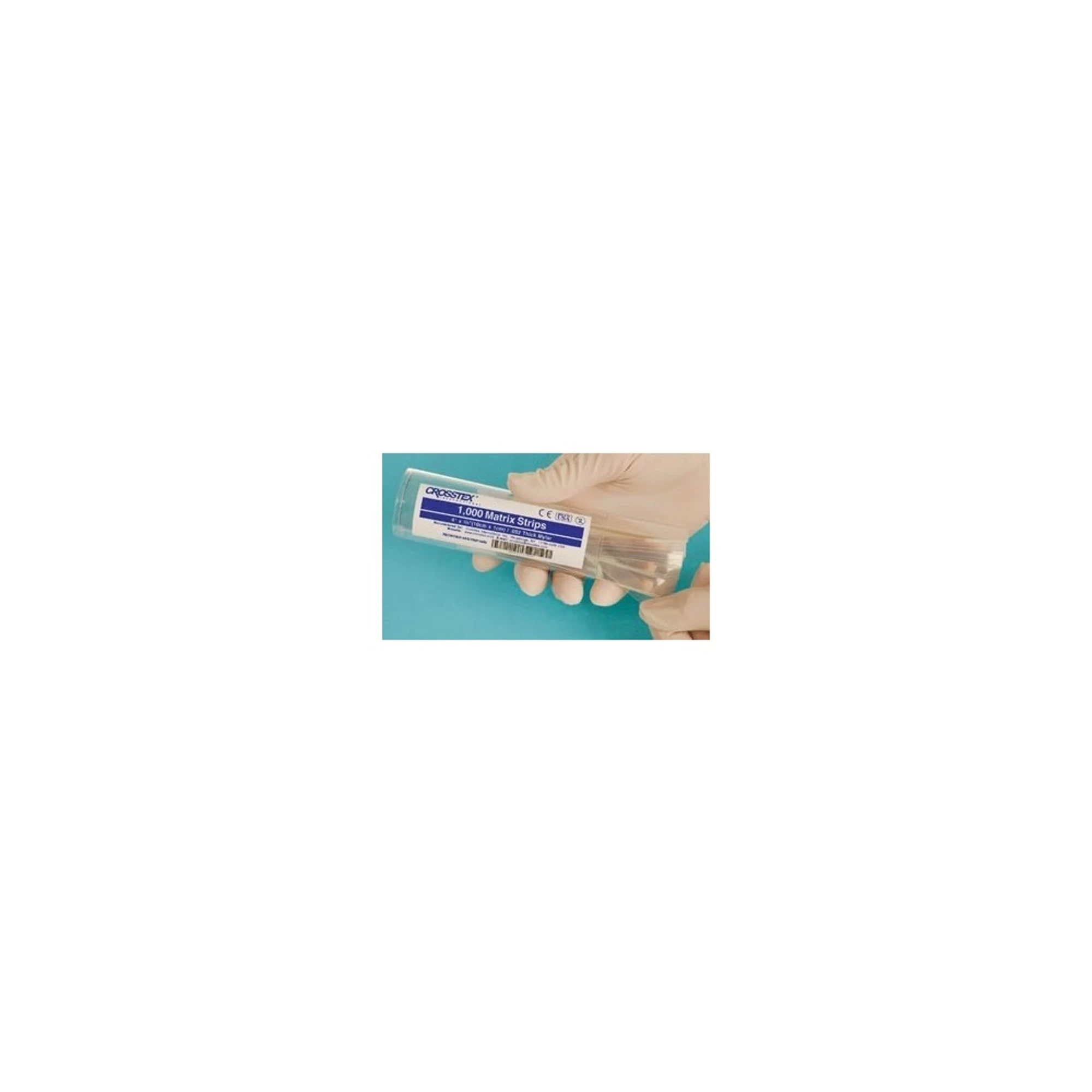 Crosstex Mylar Matrix Strips, Straight, 4 in x 3/8 in, 1000/Tube, 4 Tubes/Case, KSTRIP1000 thumbnail 2