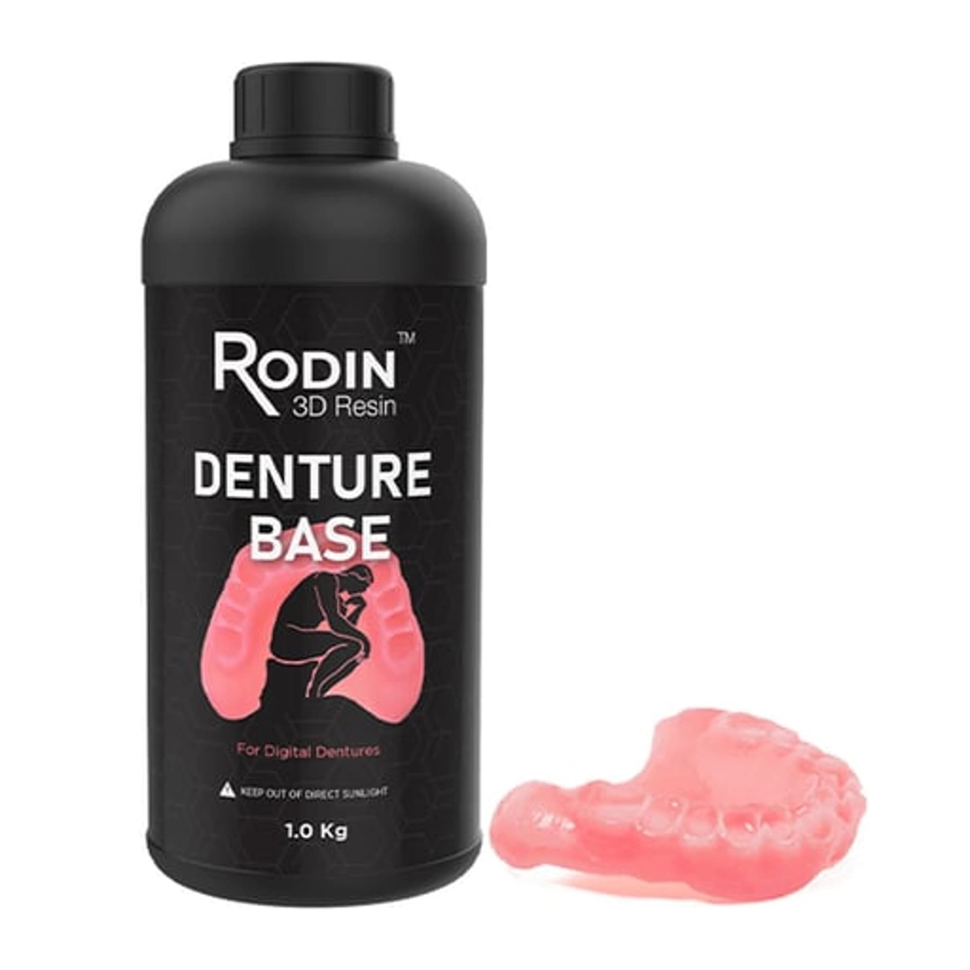 Pac-Dent Rodin Denture Base 2.0, Classic Pink, 1 kg Bottle, 23864 thumbnail 2