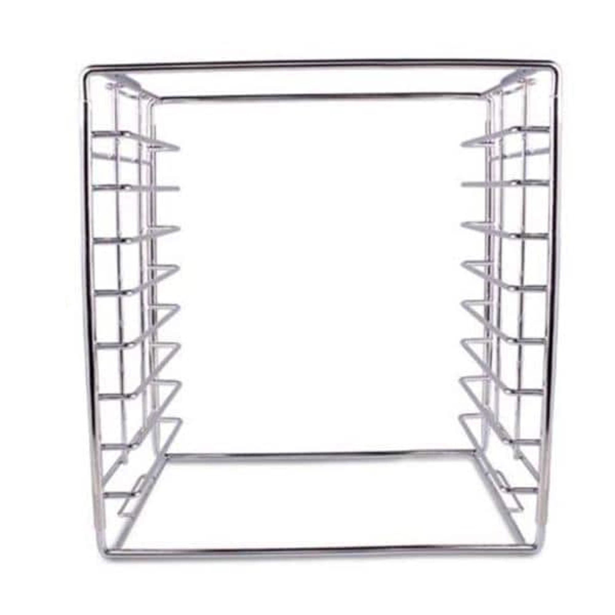Plasdent Chrome Tray Rack for Size A Trays, Stackable, Long Side Loading, Holds 8 Trays, 15" x 9-3/4" x 14-1/8", 300TRA thumbnail 2