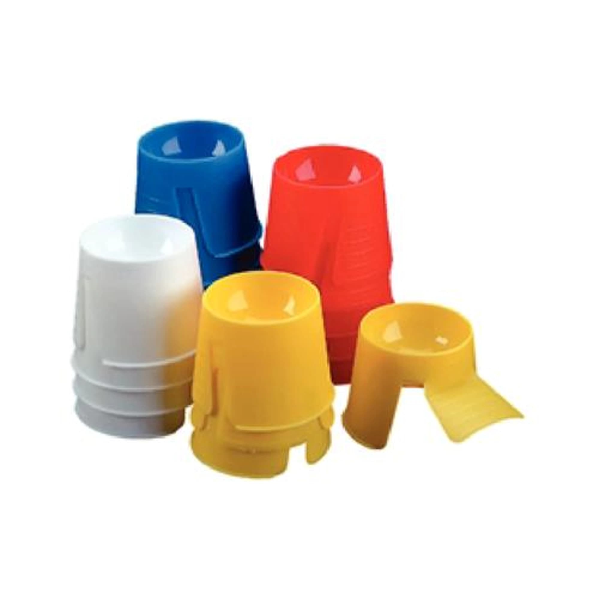 Plasdent Dapdish Disposable Dappen Dishes, Assorted Colors (White, Blue, Yellow, Red), 200/Box, 901DD - Plasdent - Assorted Colors In White, Blue, Yellow &amp; Red (200Pcs/Box) , 901DD - Image 1