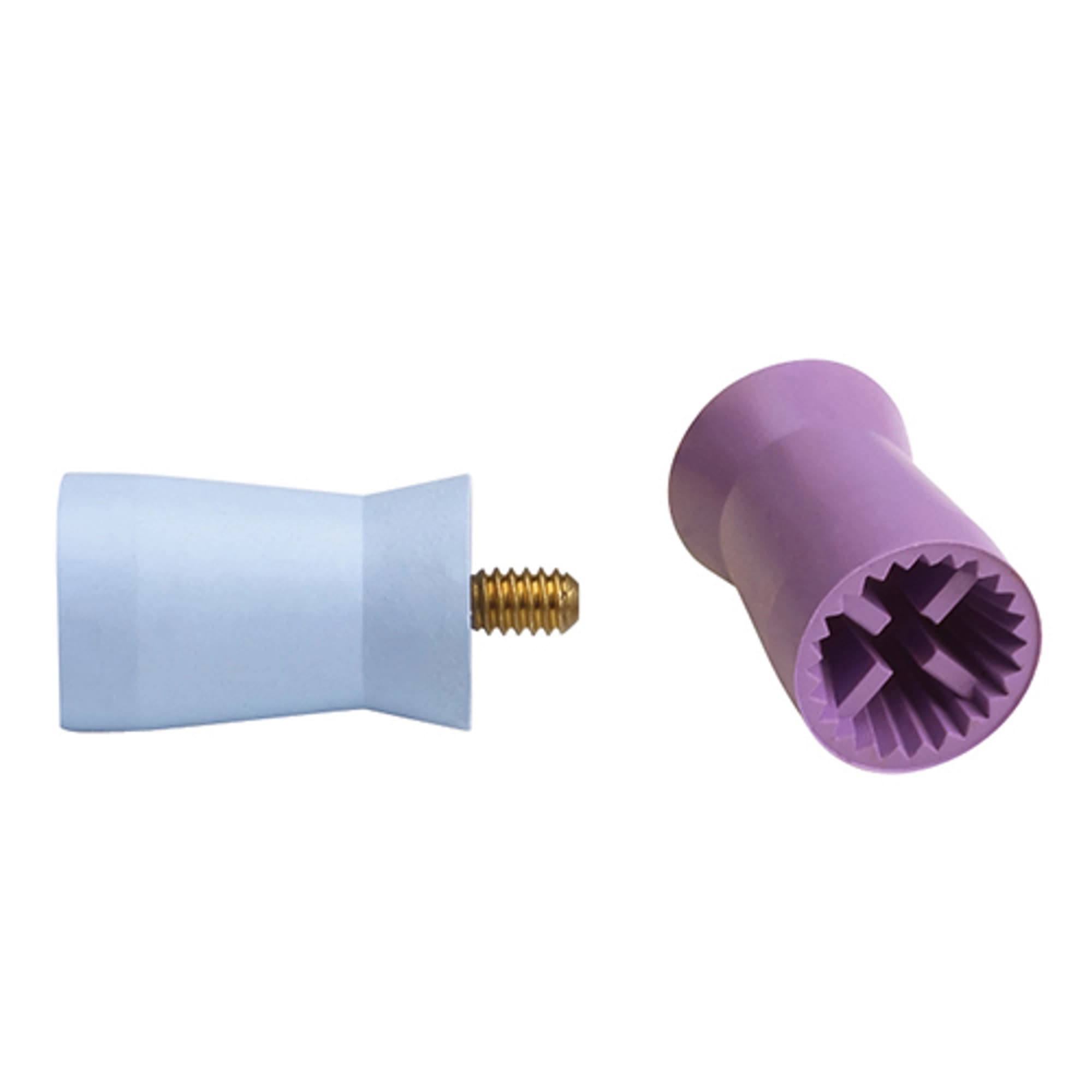 Young Dental Turbo Plus LF Prophy Cup, Screw Type, Webbed, Firm, Light Blue, 720/Box, 053805 thumbnail 2