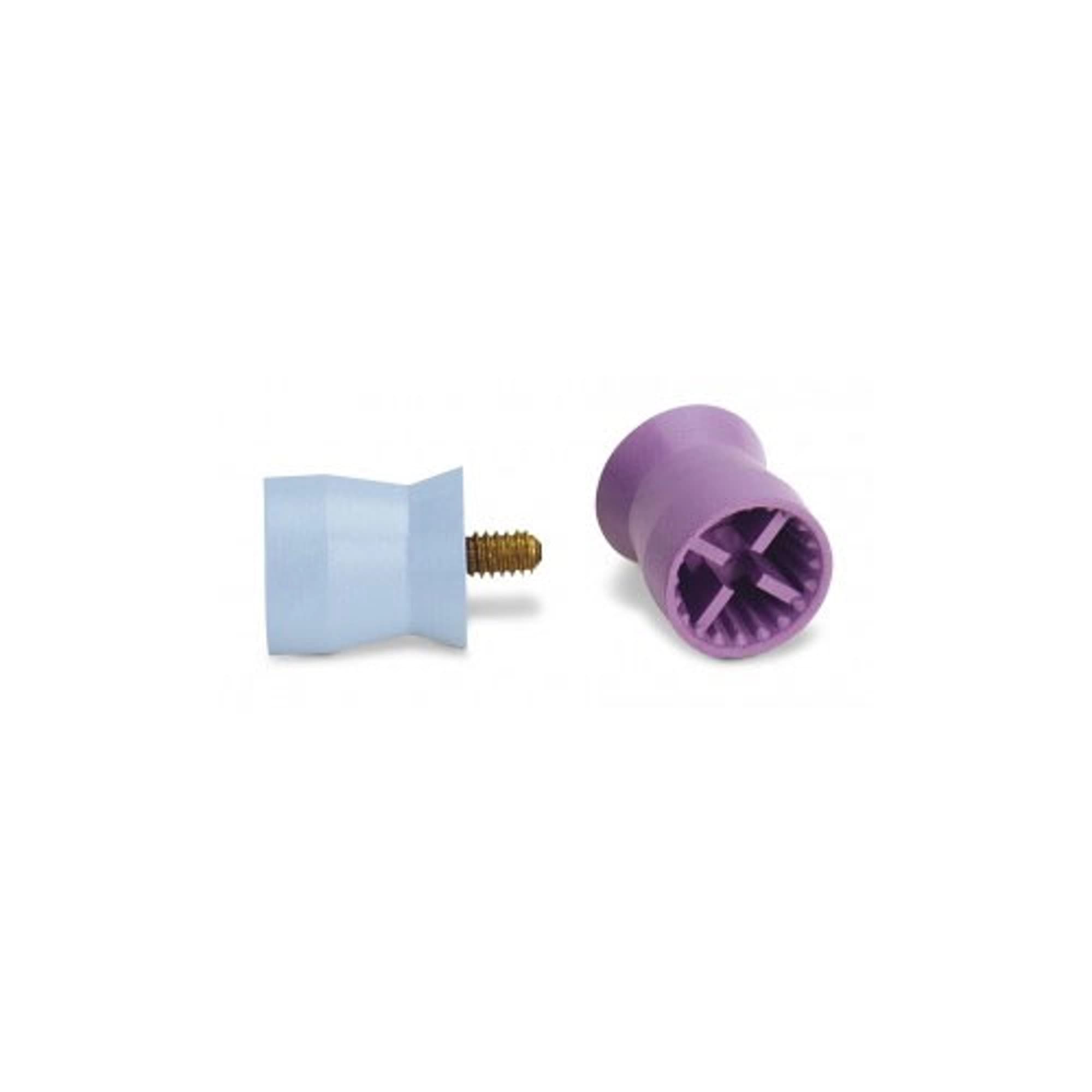 Young Dental Young-Cup Petite Web Prophy Cups, Latex-Free, Firm, Light Blue, Screw Type, 720/Bx, 054705 - Young - Cup Petite Web Lf Ltblue 720, 054705 - Image 1