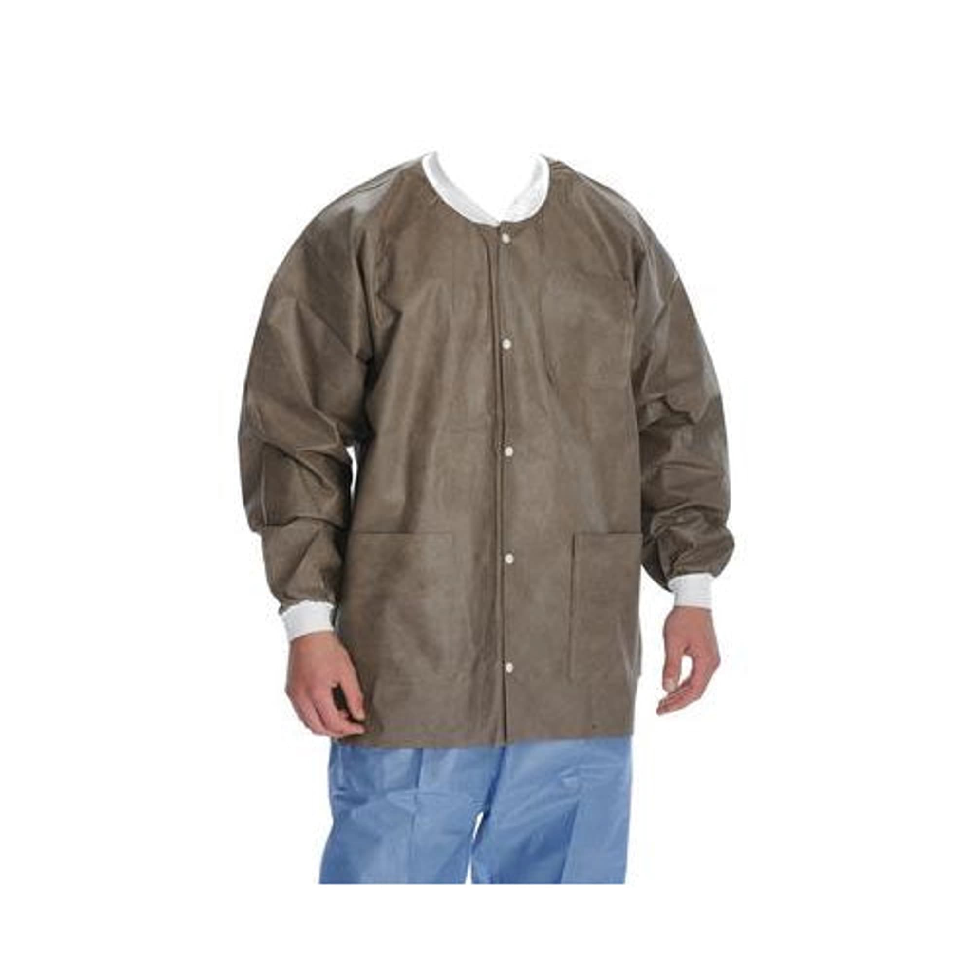 ValuMax Extra-Safe Hip Length Lab Jacket, Coffee, X-Small, 10/Pk, 3630CFXS - ExtraSafe Jackets Coffee X-Small, pack of 10, 3630CFXS - Image 1