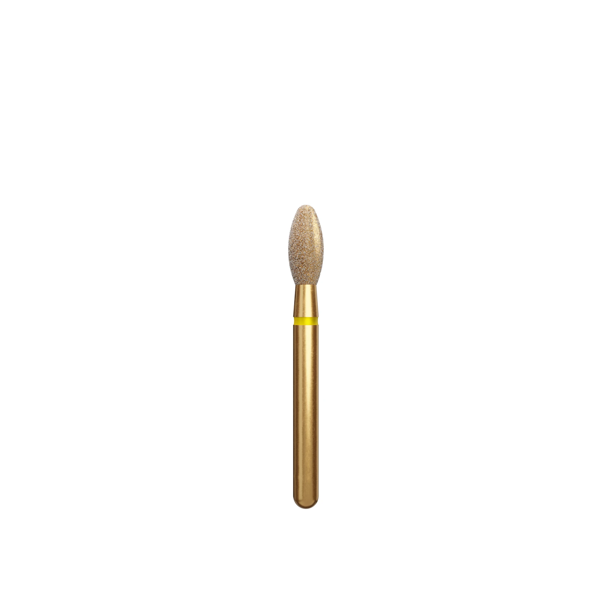 Alpen Diamond Bur, FG, Egg/Football, Extra Fine, Yellow, #379-023EF, 2.3 mm Head, 5 mm Head Length, 5/Pk, 60031797 thumbnail 3
