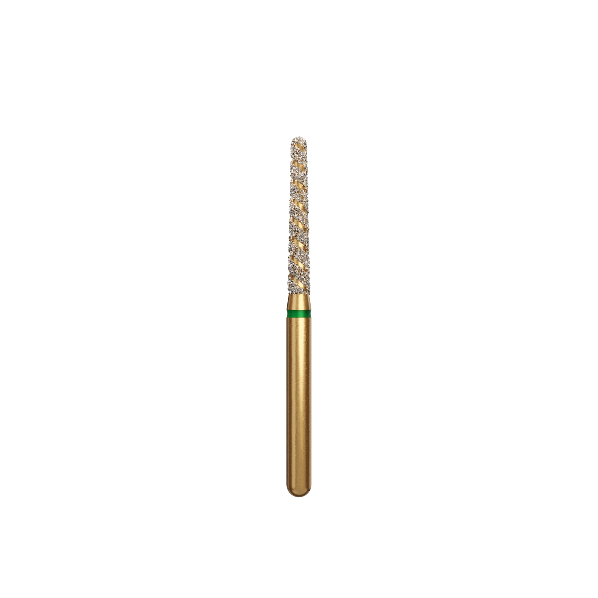 Alpen TurboCut Diamond Bur, FG, Round End Taper, Coarse, Green, #850T-016, 1.6 mm Head, 10 mm Length, 5/Pk, 60032235 thumbnail 2