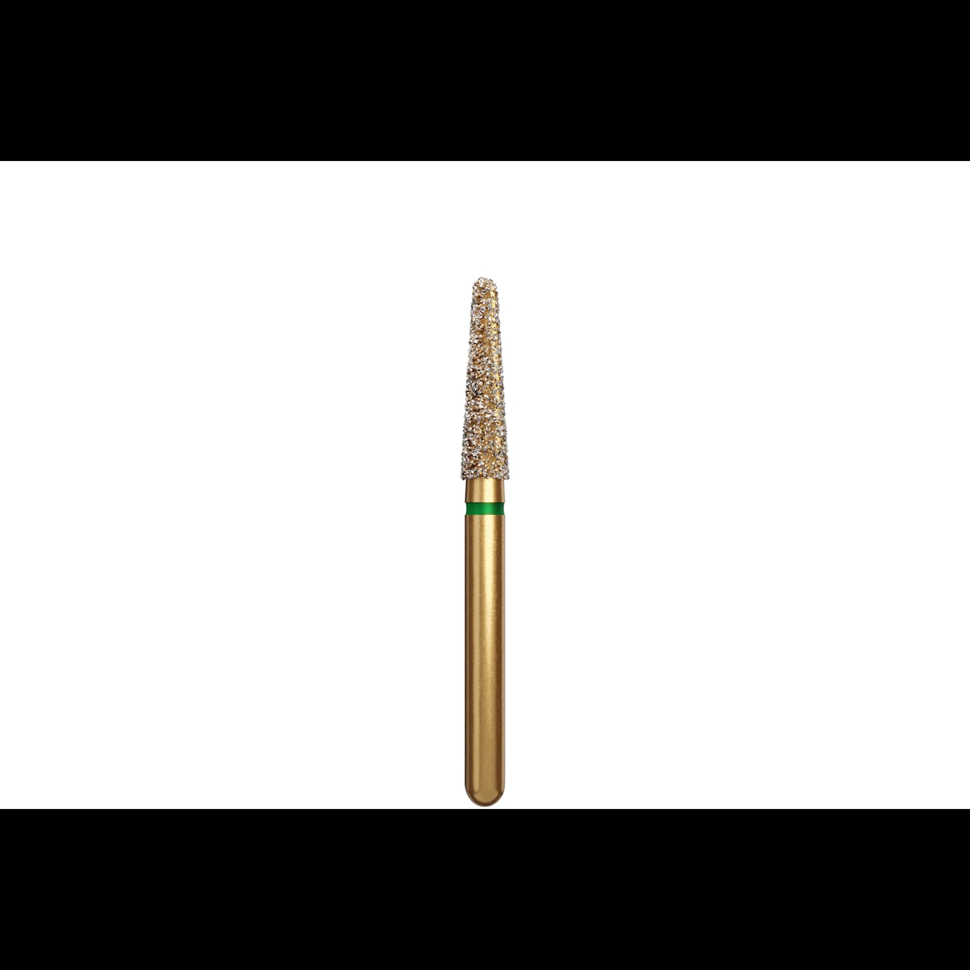 Alpen Multi-Use Diamond Bur, FG, Round End Taper, Coarse, Green, #856-021C, 2.1 mm Head, 8 mm Length, 5/Pk, 60032319 thumbnail 2