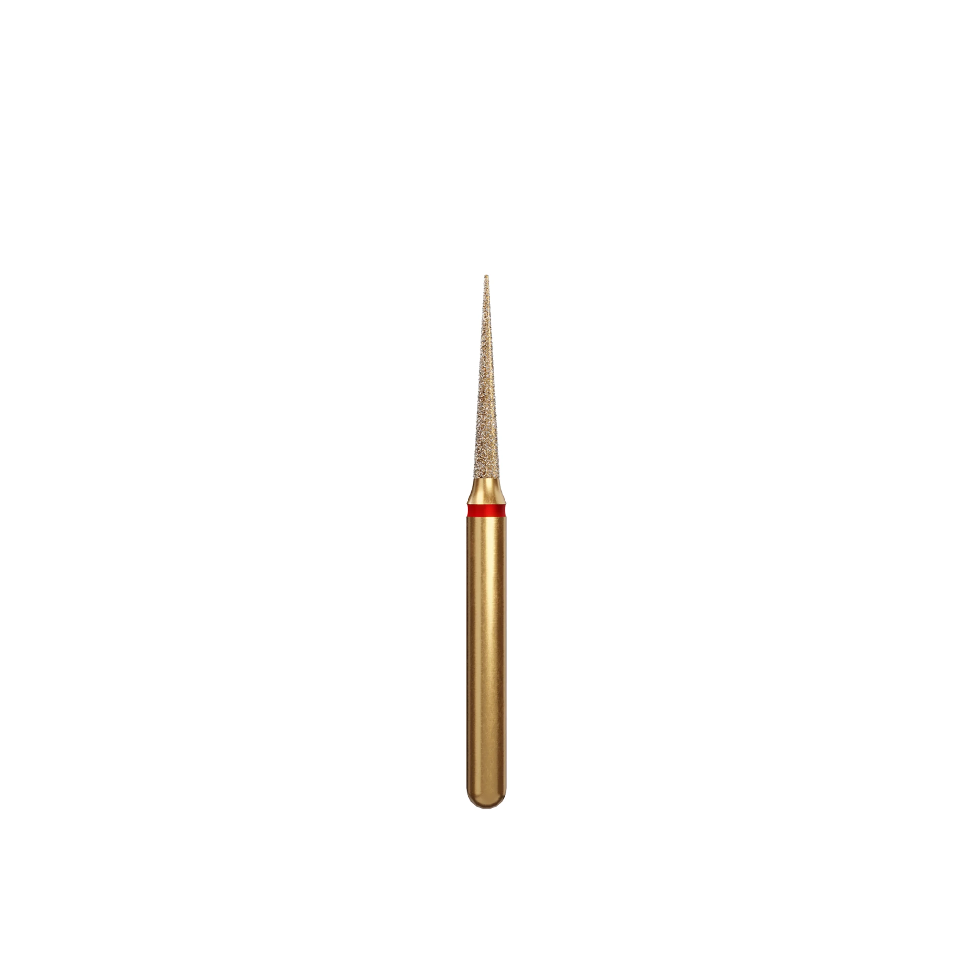 Alpen Diamond Bur, FG, Fine, Flame/Needle, Red, #858-012F, 1.2 mm Head, 8 mm Head Length, 5/Pk, 60032385 thumbnail 2