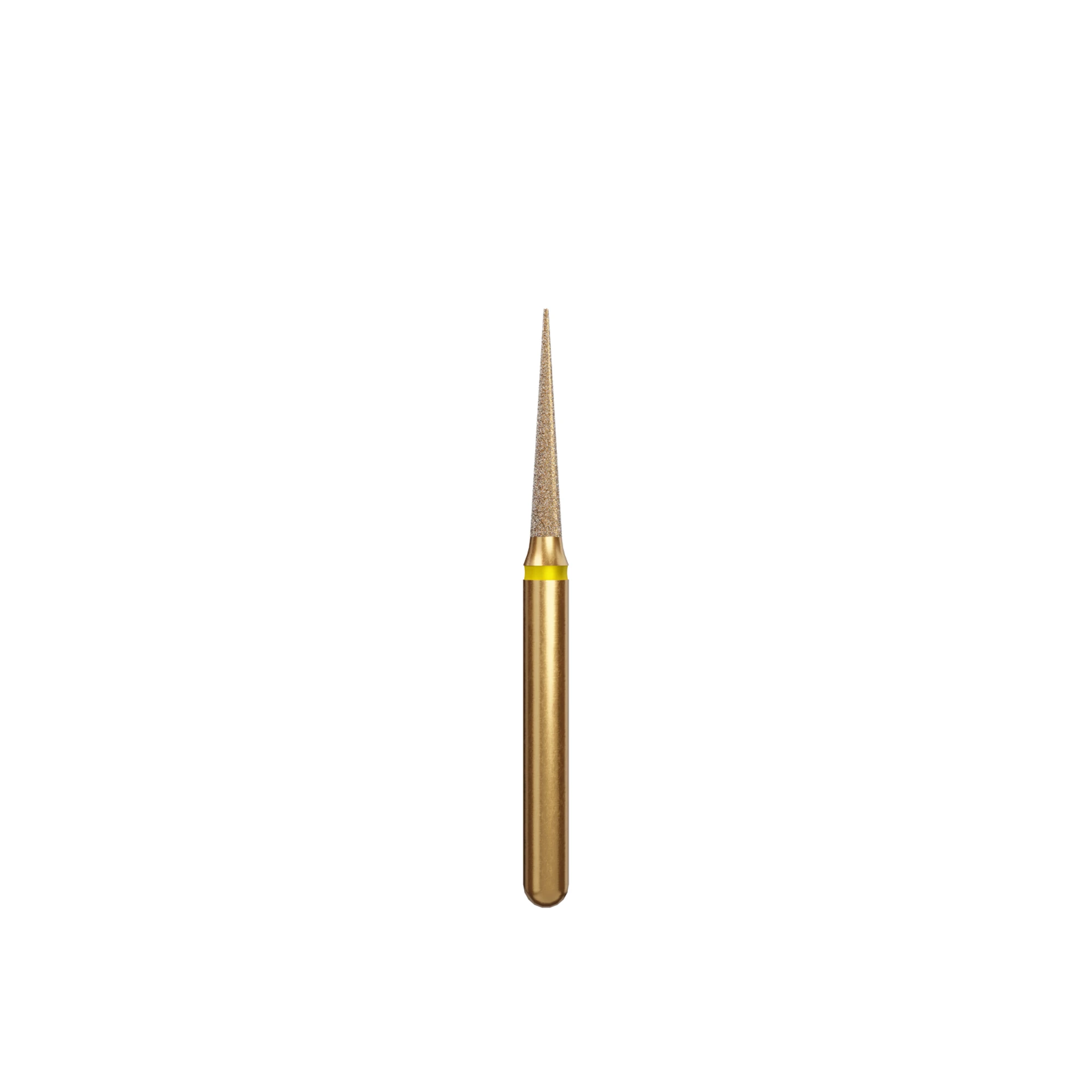 Alpen Multi-Use Diamond Bur, FG, Needle/Flame, Extra Fine, Yellow, #858-014EF, 1.4 mm Head, 8 mm Length, 5/Pk, 60032389 thumbnail 2