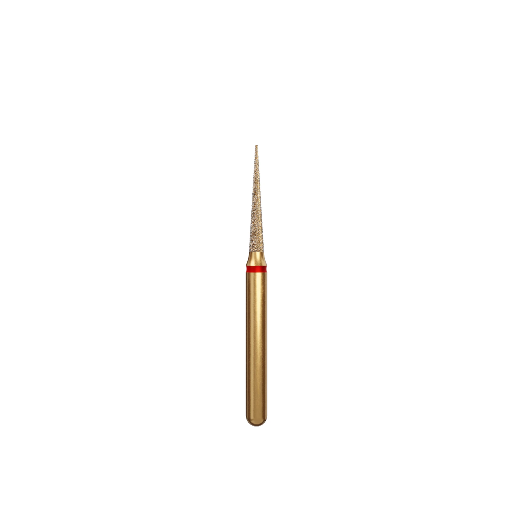 Alpen Multi-Use Diamond Bur, FG, Needle/Flame, Fine, Red, #858-014F, 1.4 mm Head, 8 mm Head Length, 5/Pk, 60032391 thumbnail 2