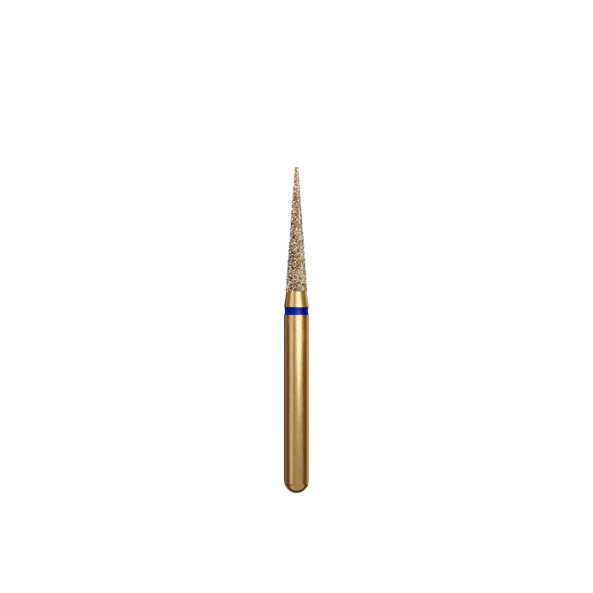 Alpen Diamond Bur, FG, Needle, Medium Grit, Blue, #858-016M, 1.6 mm Head, 8 mm Length, 5/Pk, 60032395 thumbnail 2