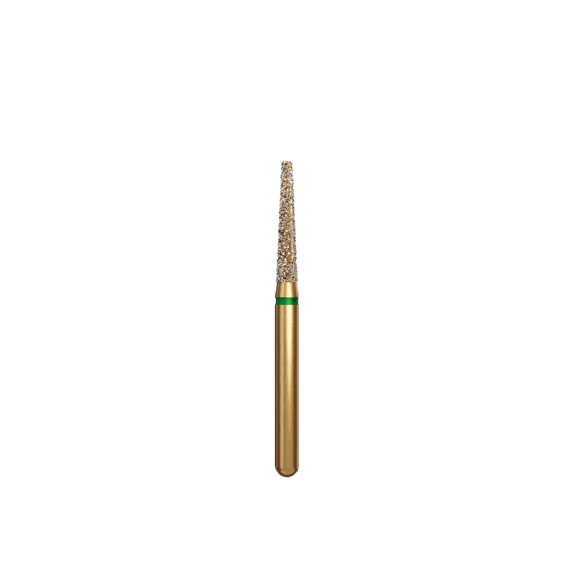 Alpen Diamond Bur, FG, Flat End Taper, Coarse, Green, #847-016C, 1.6 mm Head Diameter, 8 mm Head Length, 5/Pk, 60032131 thumbnail 2