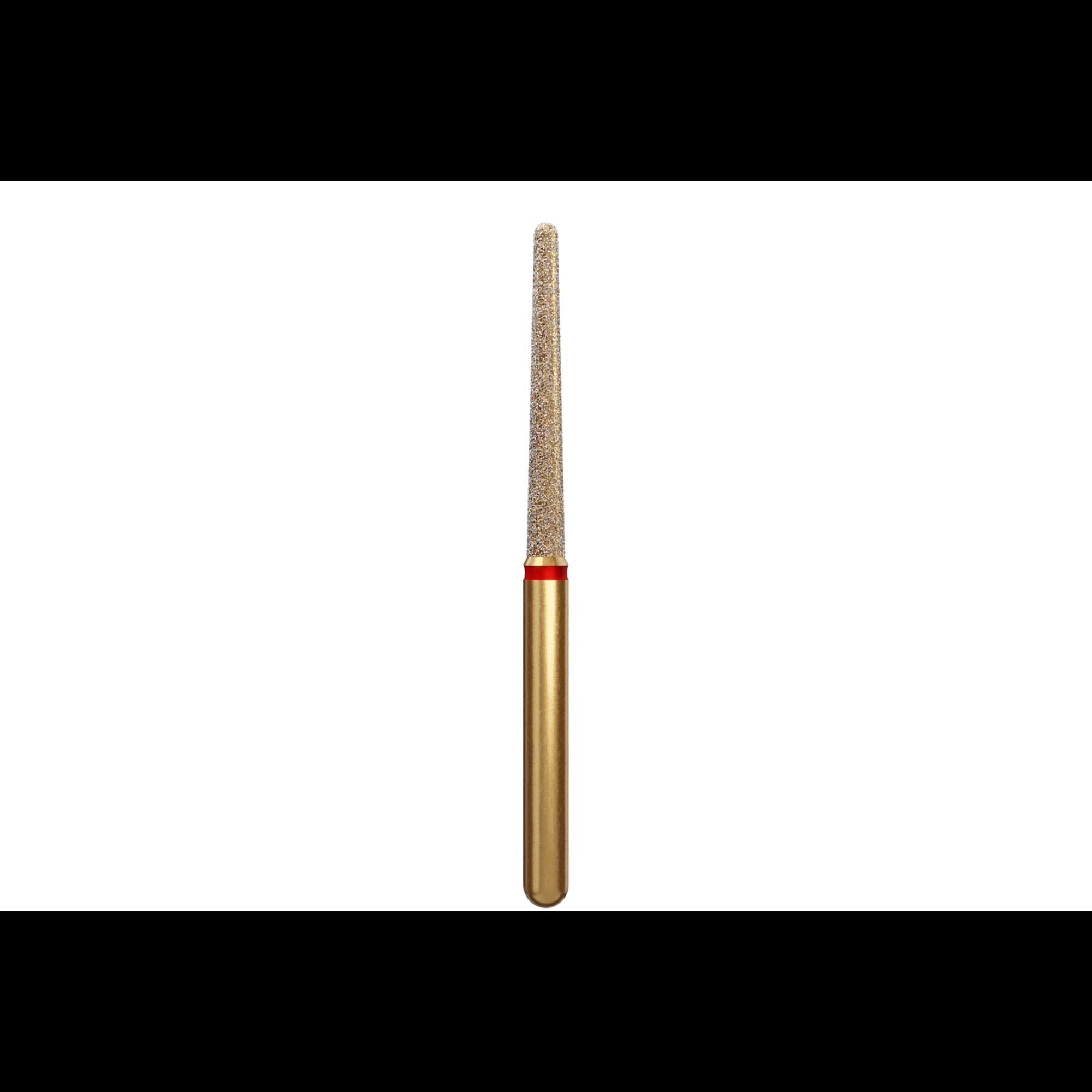 Alpen Diamond Bur, FG, Long Round End Taper, Fine, Red, #850L-016F, 1.6 mm Head, 12 mm Head Length, 5/Pk, 60032225 thumbnail 3