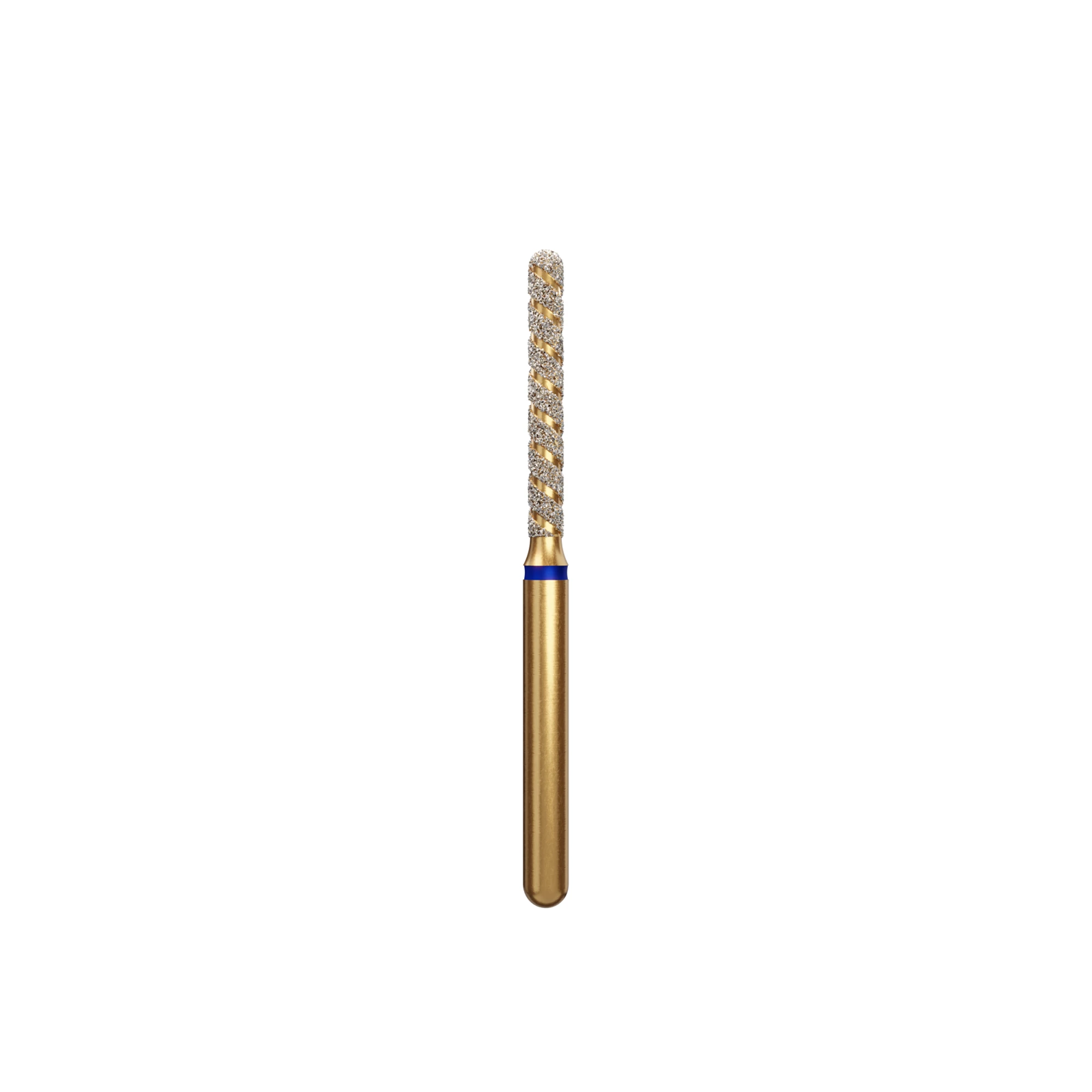 Alpen TurboCut Diamond Bur, FG, Round End Cylinder, Medium, Blue, #882-014M, 1.4 mm Head, 10 mm Head Length, 5/Pk, 60032629 thumbnail 2
