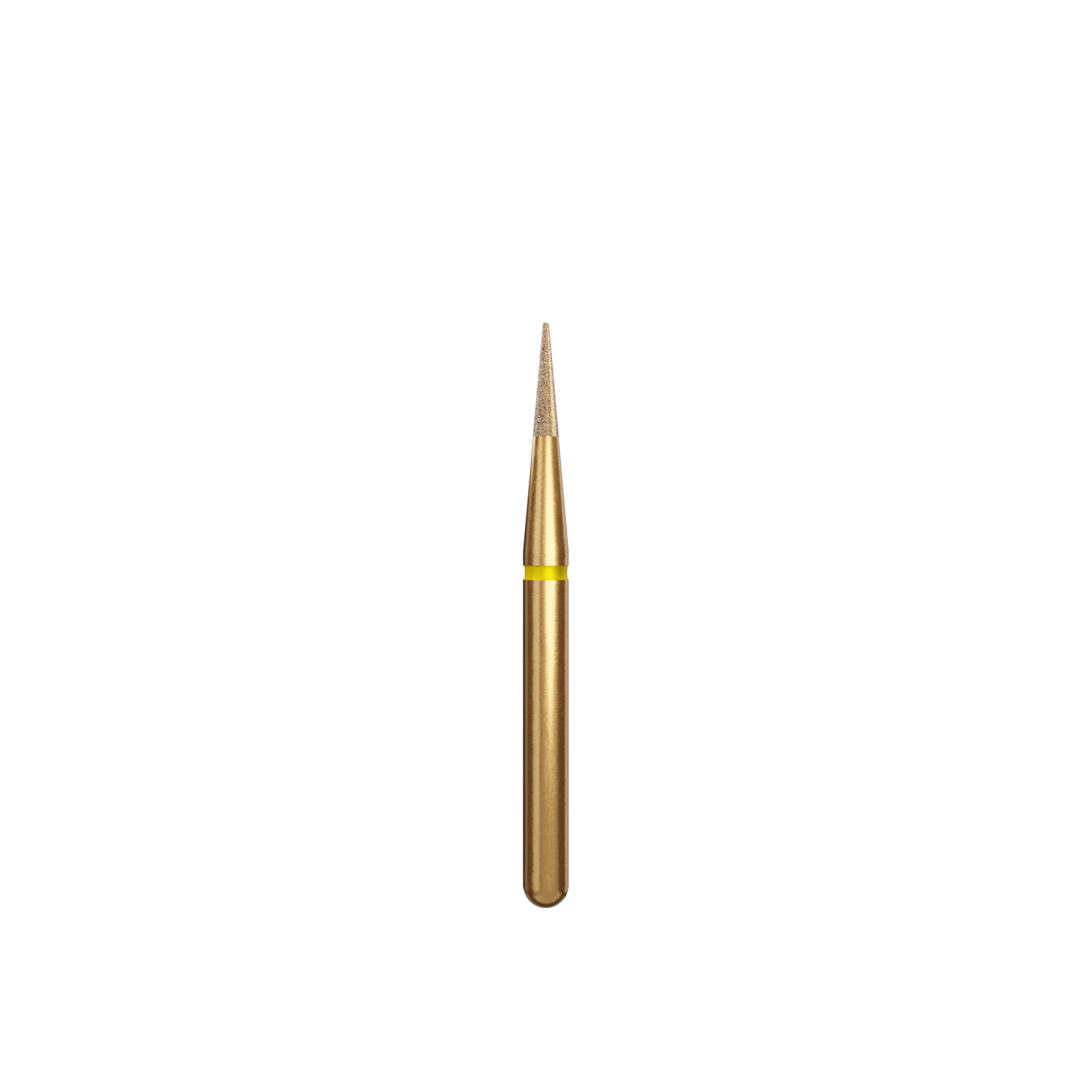 Alpen Diamond Bur, FG, Esthetic Finishing Cone, Extra Fine, Yellow, #ET4-010EF, 1.0 mm Head, 4.2 mm Head Length, 5/Pk, 60032683 thumbnail 2