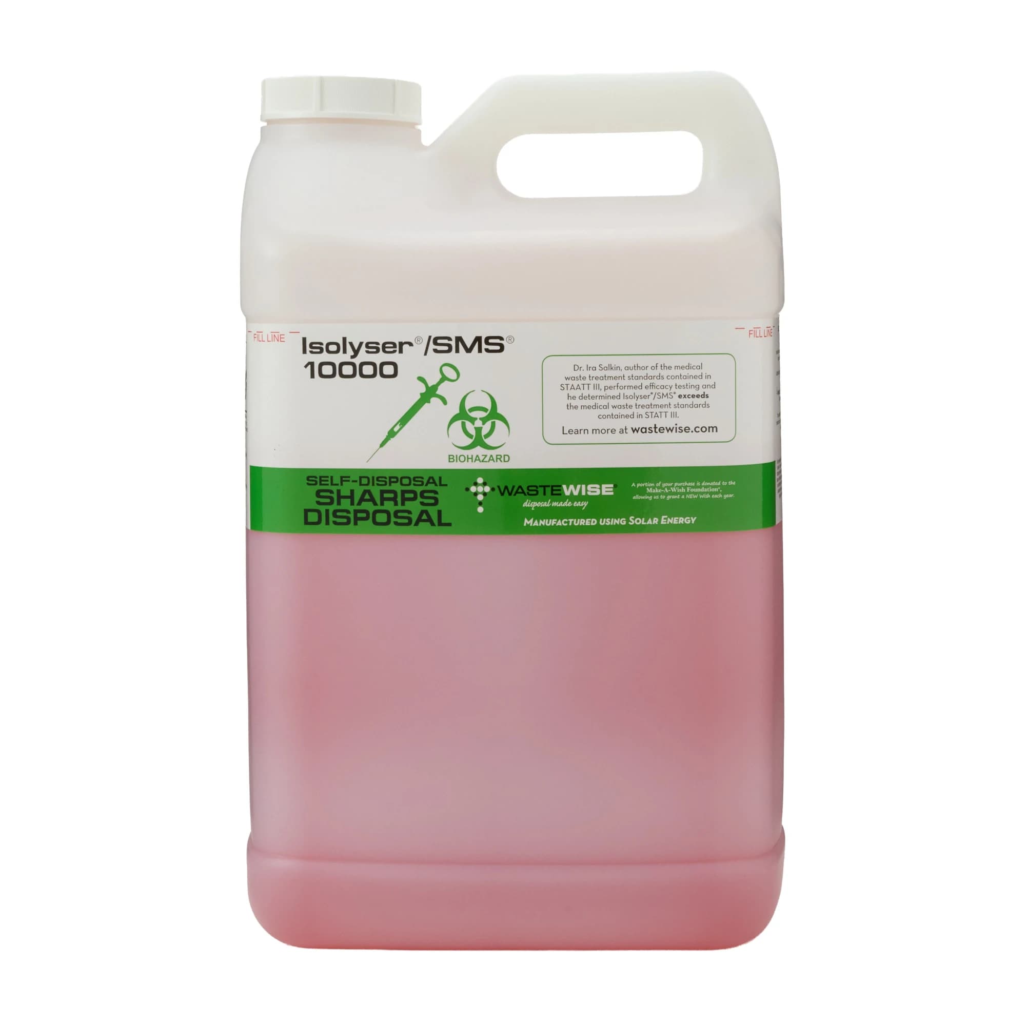 Isolyser SMS Sharps Self-Disposal System, 10 Liter (2.7 Gallon), SMS10000 thumbnail 2