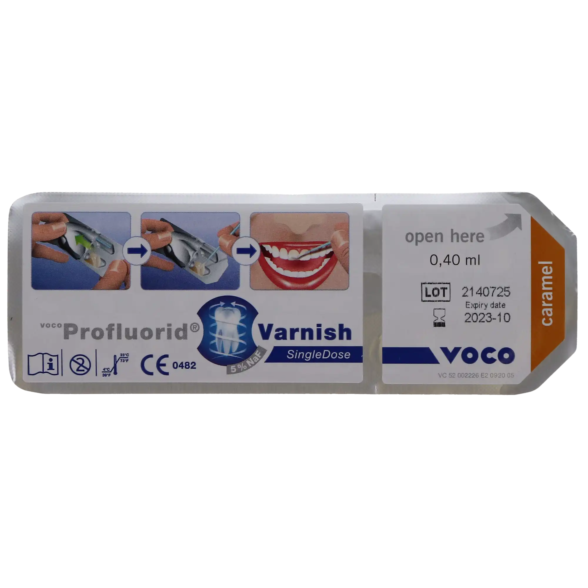 VOCO Profluorid 5% Sodium Fluoride Varnish, SingleDose, Caramel, 0.4 mL, 200/Bx, 2229 thumbnail 7