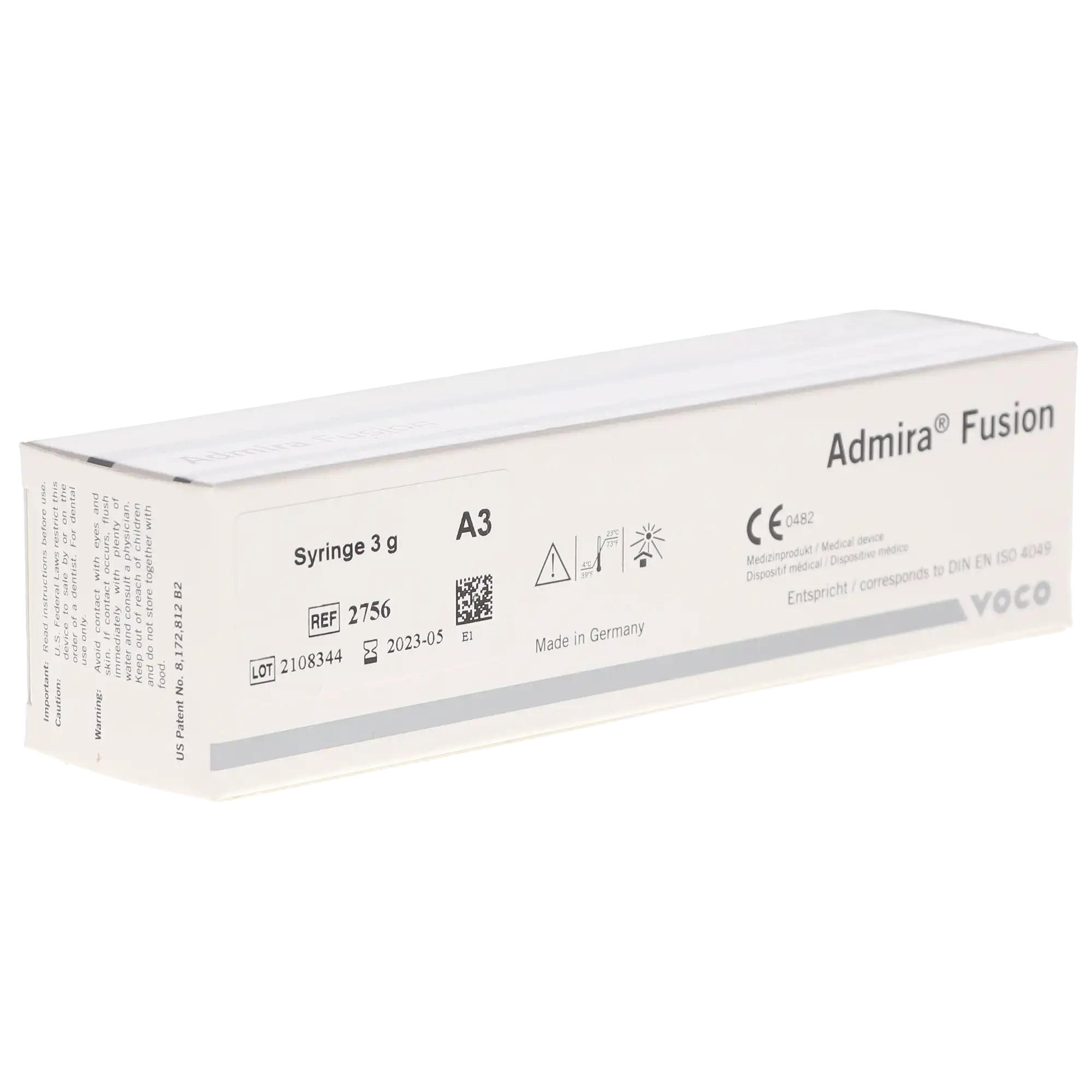 Admira Fusion Universal Nano-ORMOCER Restorative Syringe, Shade A3, 3g, Refill thumbnail 9