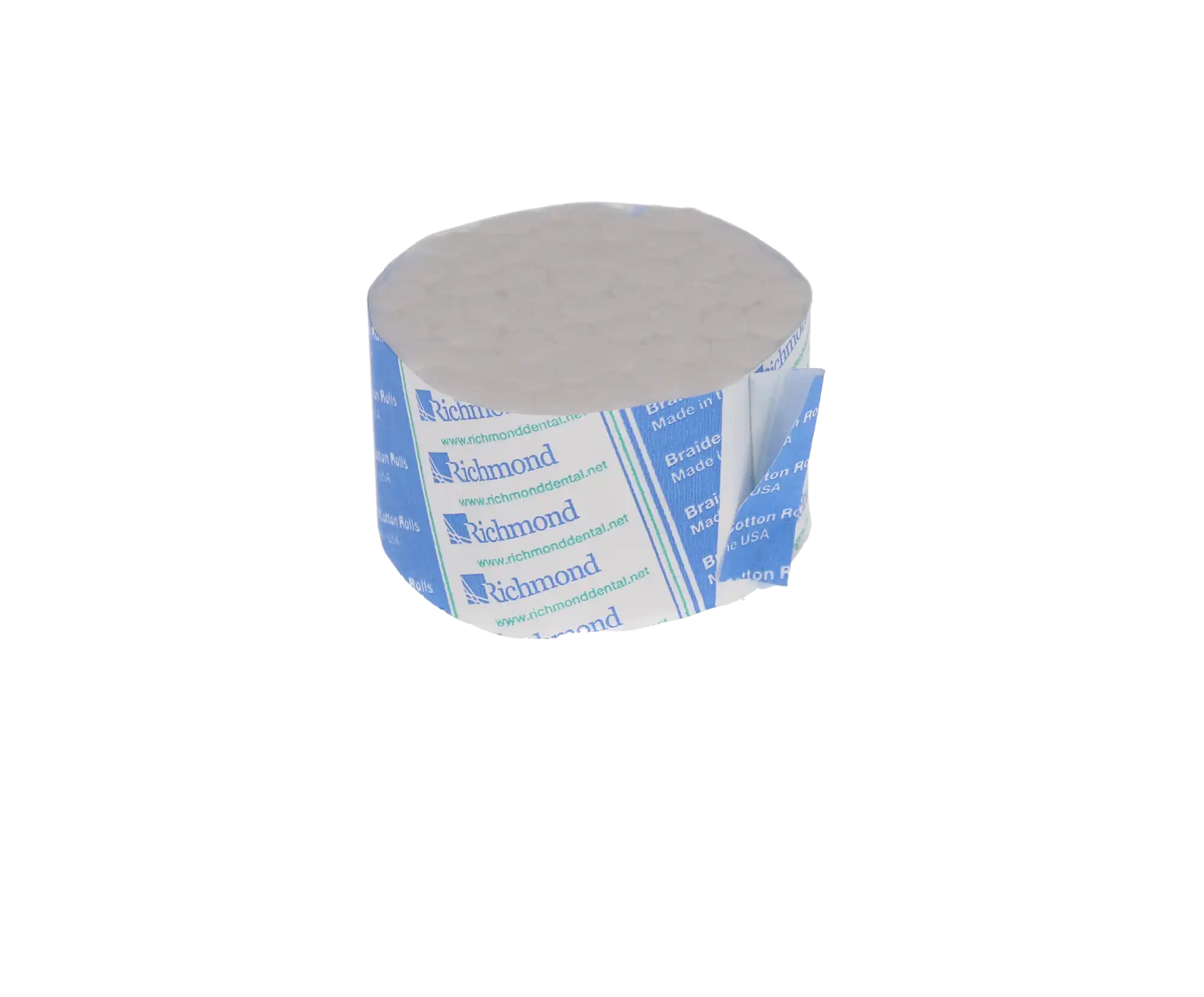 Richmond Braided Cotton Rolls, Medium Diameter 3/8" x 1 1/2", Junior Pack, Non-Sterile, 2000/Box, 200204 thumbnail 7