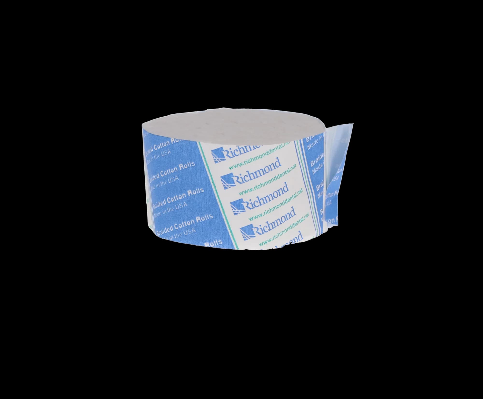 Richmond Braided Cotton Rolls, Medium Diameter 3/8" x 1 1/2", Junior Pack, Non-Sterile, 2000/Box, 200204 thumbnail 10