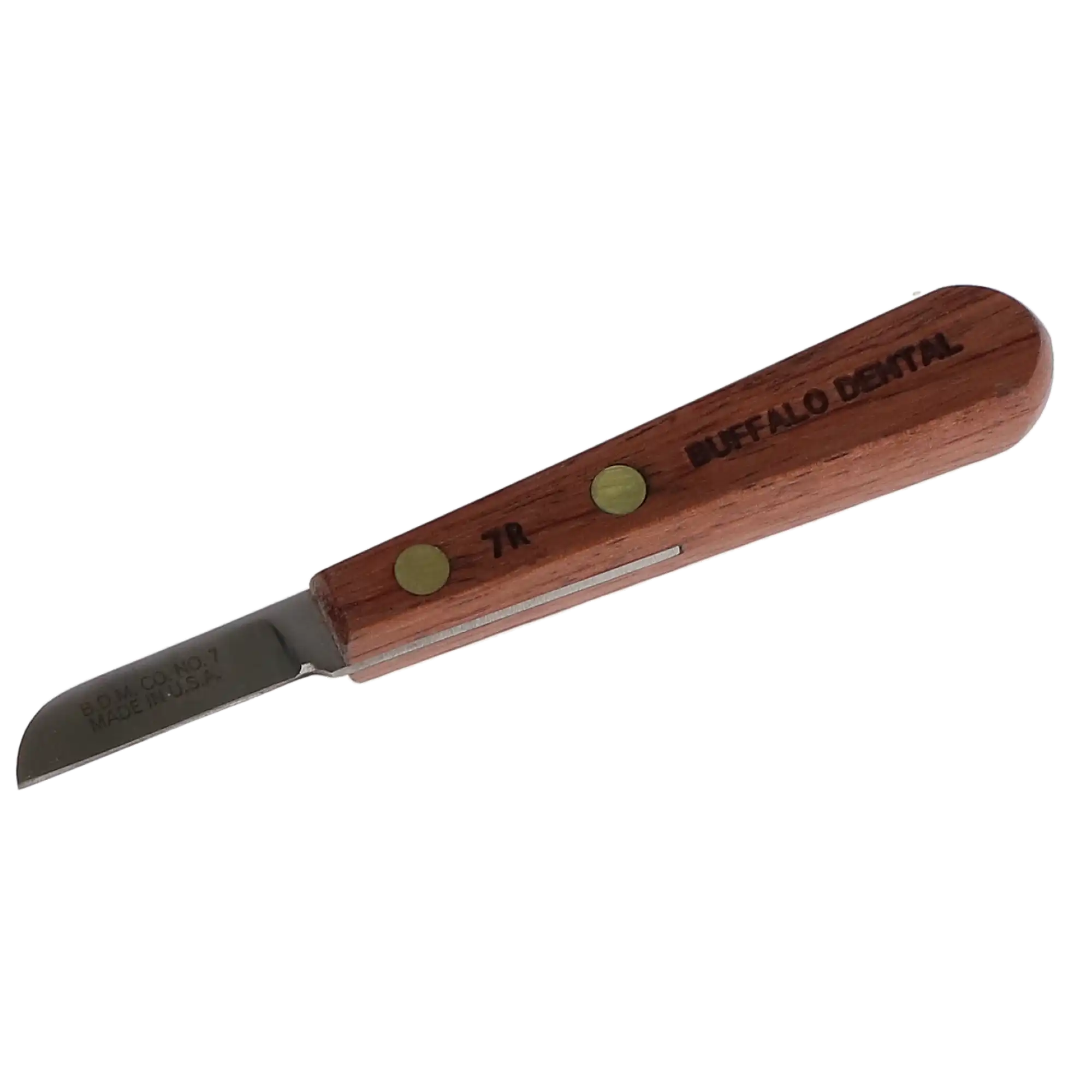 Buffalo Dental #7R Lab Knife for Light Plaster & Compound, Rosewood Handle, 1-1/2" Carbon Steel Blade, 55600 thumbnail 3