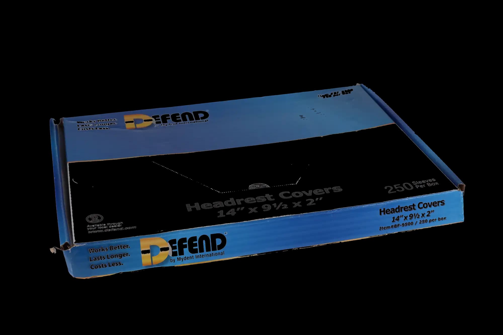 Defend Plastic Headrest Covers, 14" x 9.5" x 2", Clear, Disposable, 250/Box, BF9500 thumbnail 5