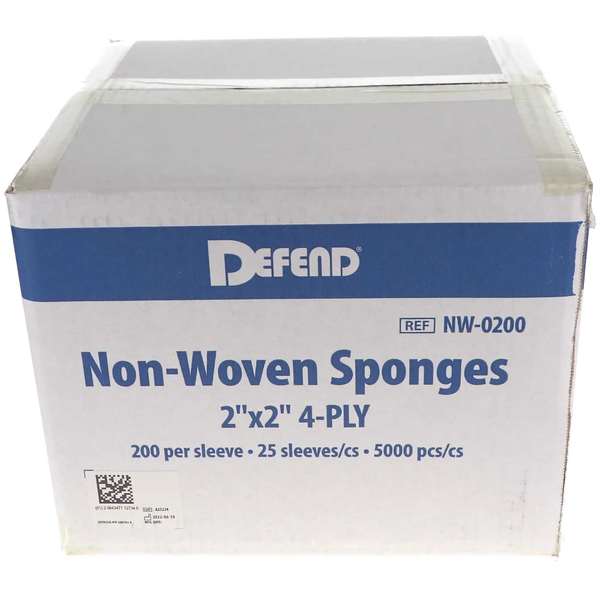 Defend Non-Woven Sponges, Non-Sterile, 4-Ply, 2" x 2", 5000/Case, NW-0200 thumbnail 4
