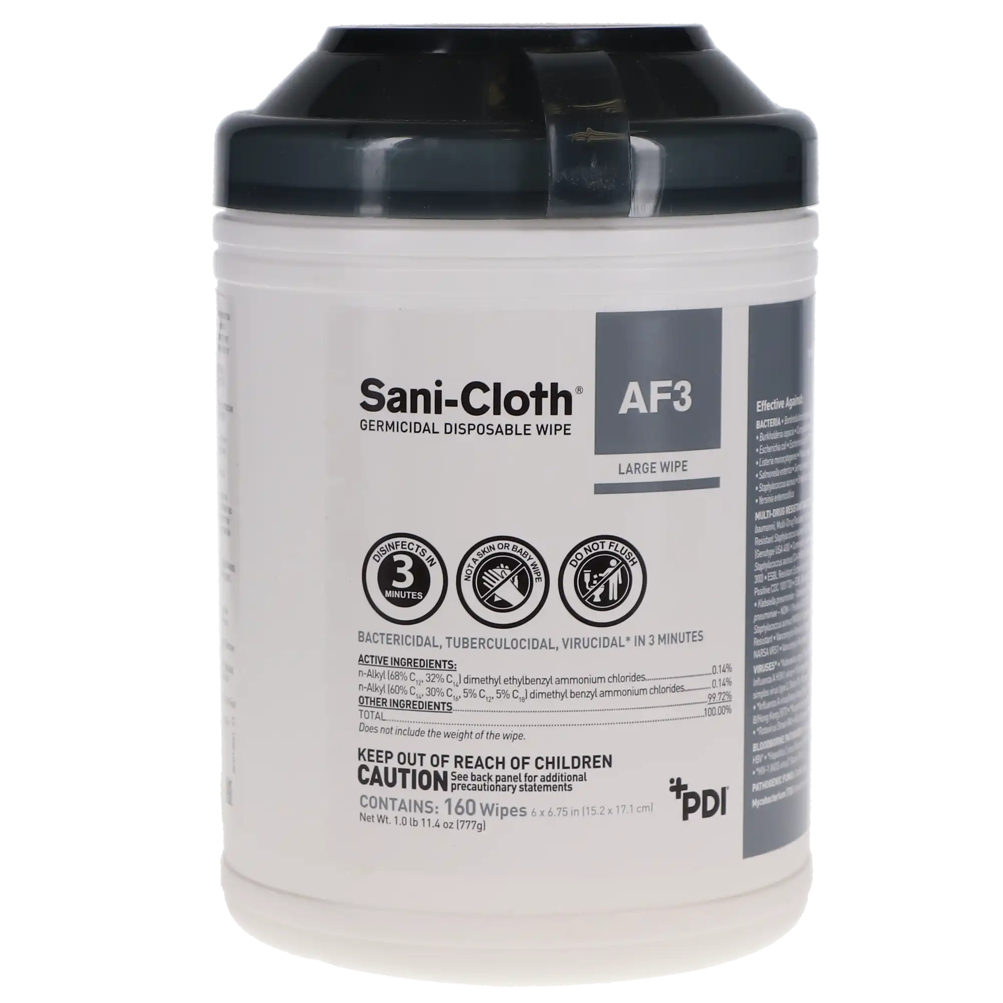 Sani-Cloth AF3 Germicidal Disposable Wipes, Large, 6" x 6.75", Alcohol-Free, 160/Canister, P13872 thumbnail 12