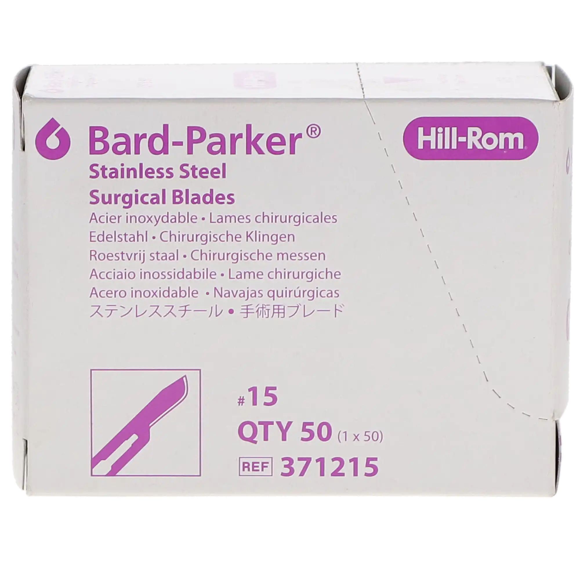 Bard-Parker Stainless Steel Sterile Surgical Blades, #15, 50/Pk, 371215 thumbnail 4