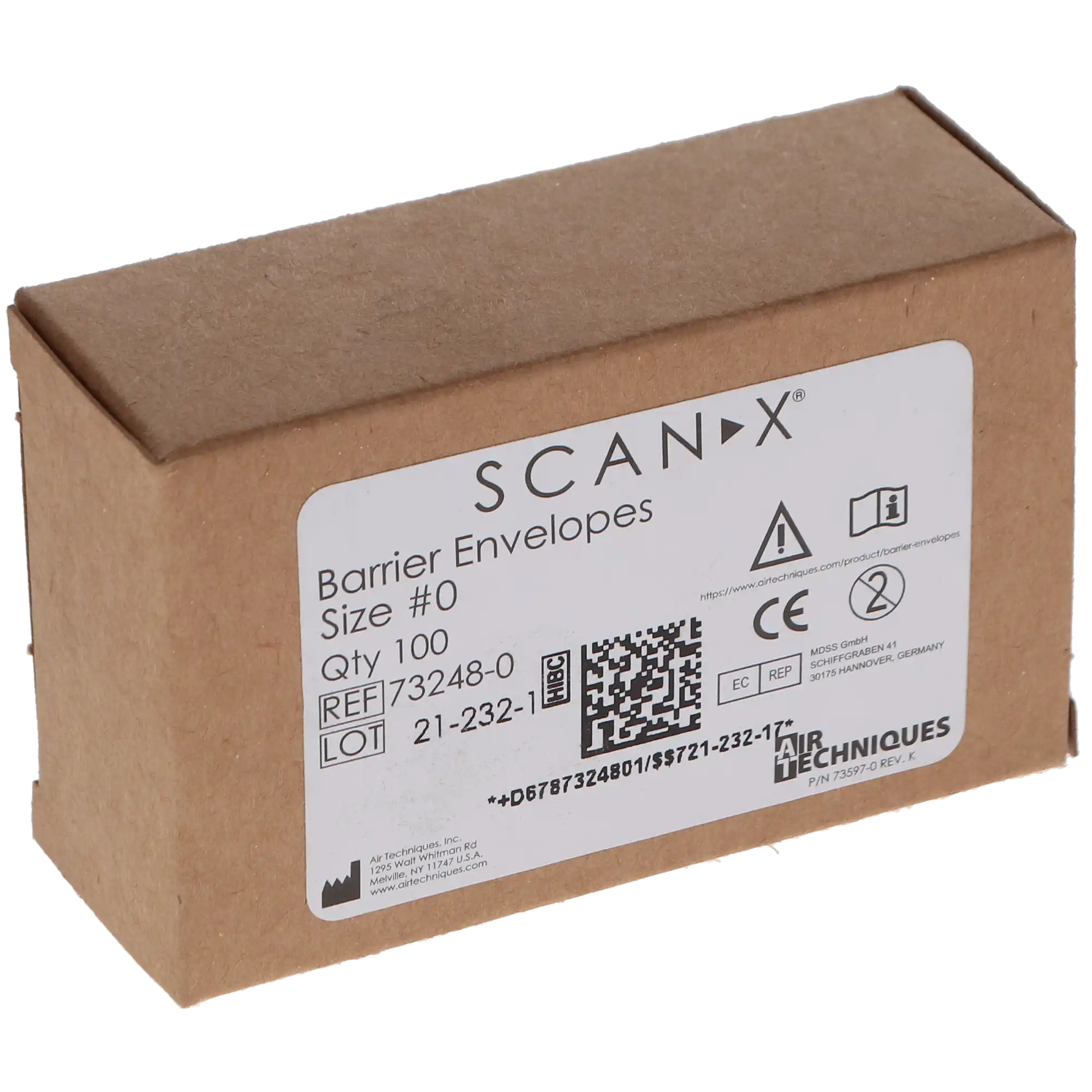 Air Techniques ScanX Easy-Open Barrier Envelopes, Size 0, Black, 100/Pack, 73248-0 thumbnail 5