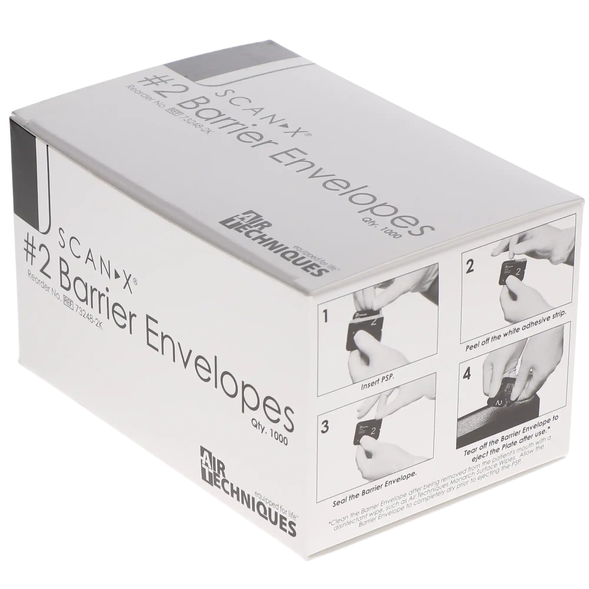 Air Techniques ScanX Phosphor Plate Barrier Envelopes, Size 2, Black, Bulk Pack, 1000/Pk, 73248-2K thumbnail 4