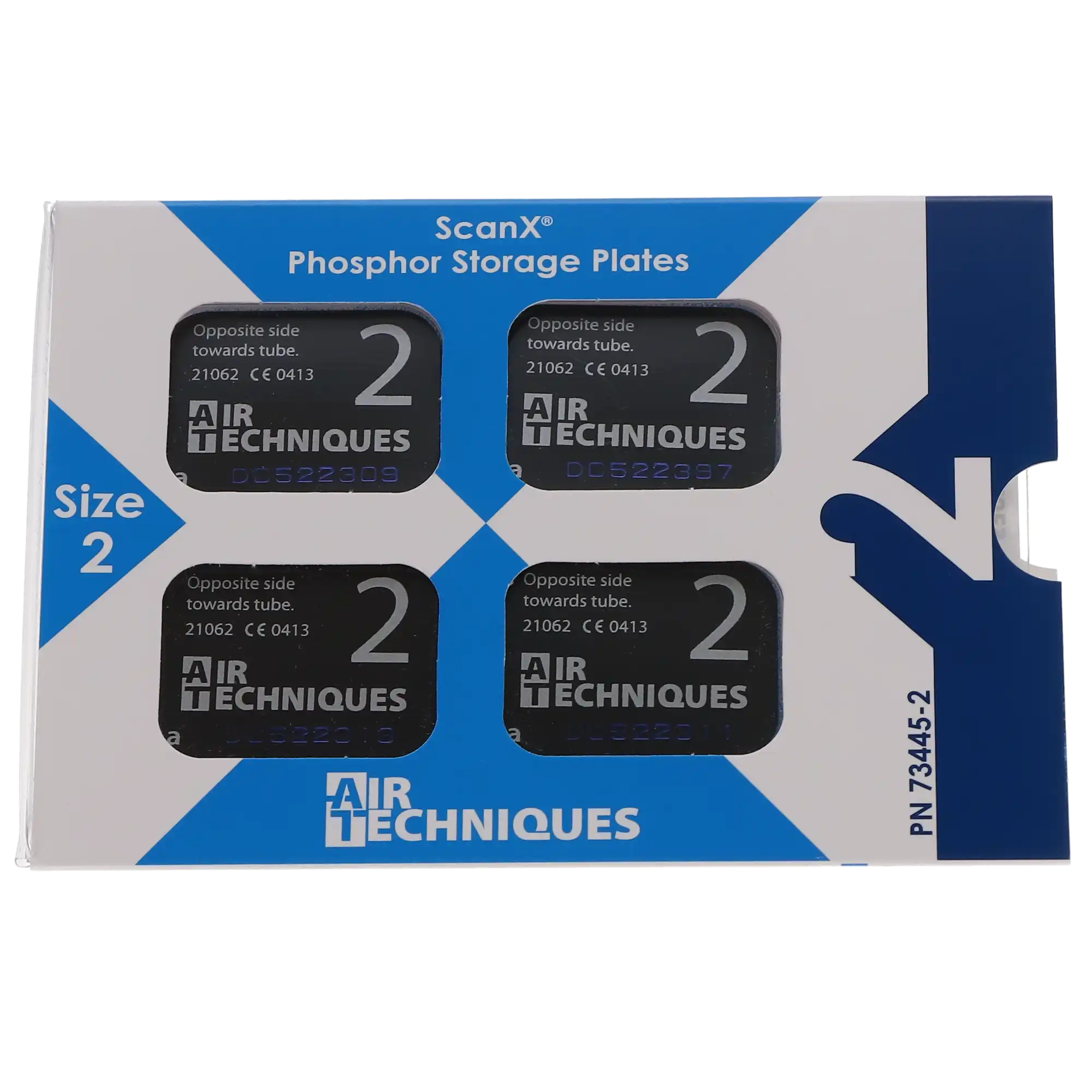 Air Techniques ScanX Intraoral Phosphor Storage Plates (PSP), Size 2, Reusable, 4/Pk, 73445-2 thumbnail 5